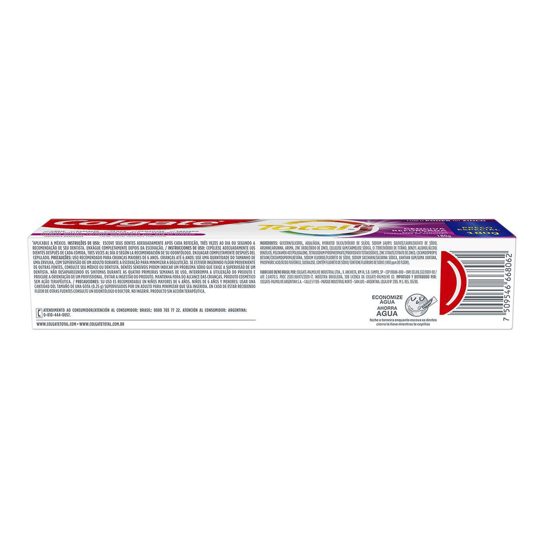 Creme Dental Colgate Total 12 Gengiva Reforçada 180g