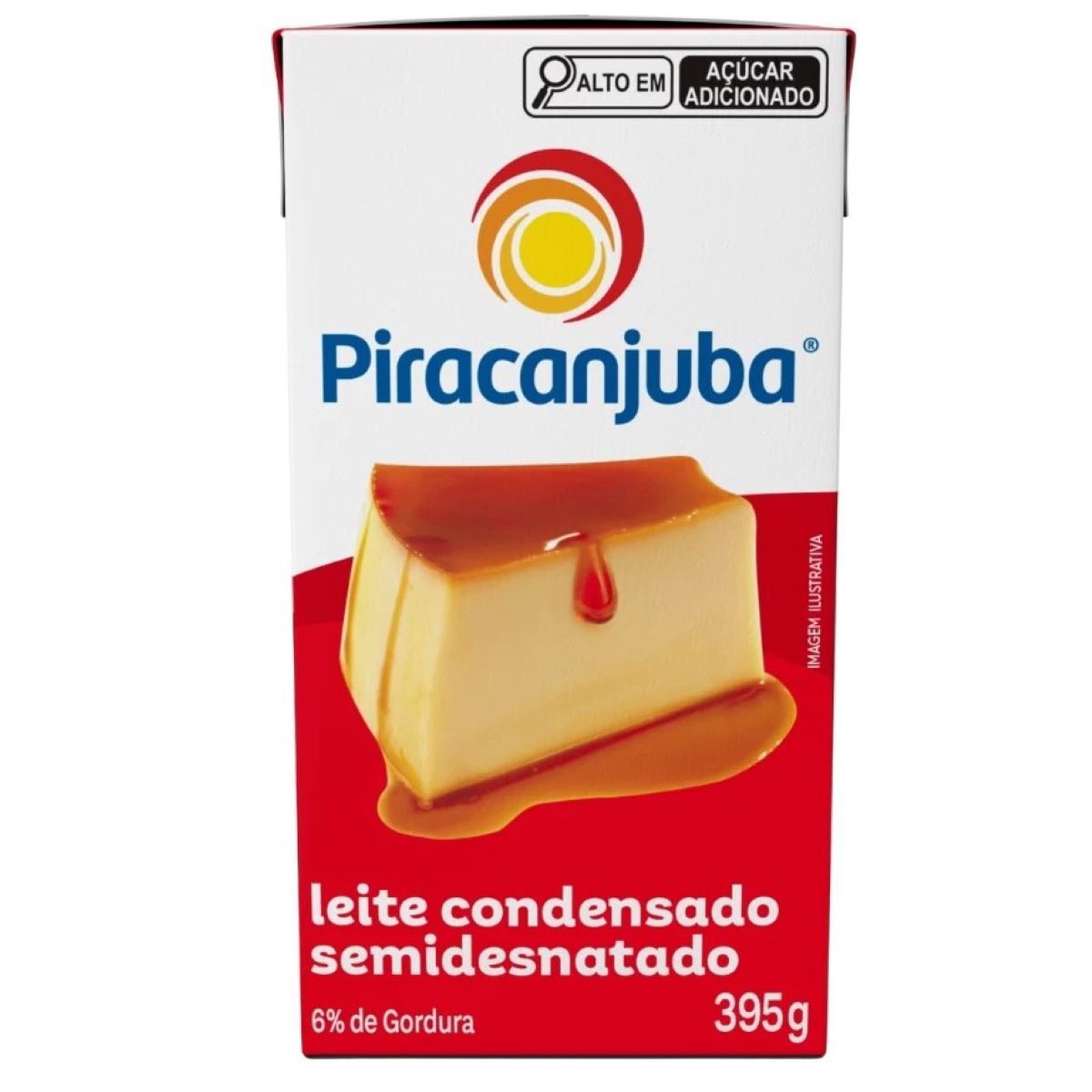 Leite Condensado Semidesnatado Piracanjuba Caixa 395g