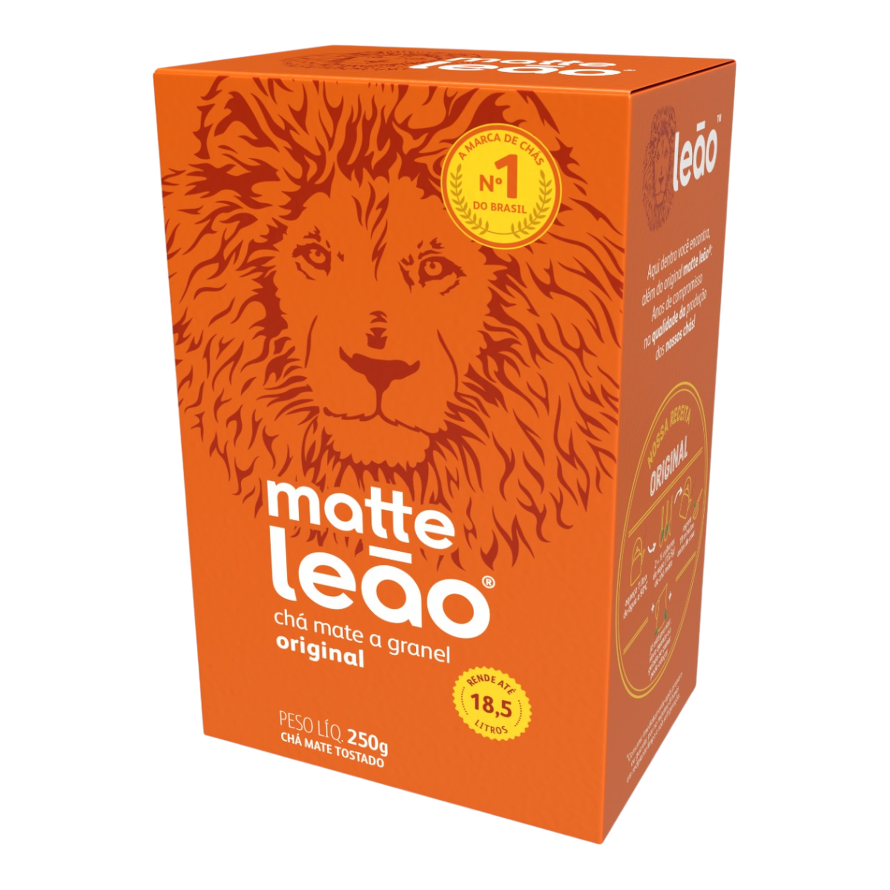 Ch&aacute; Mate Tostado a Granel Original Matte Le&atilde;o Caixa 250g