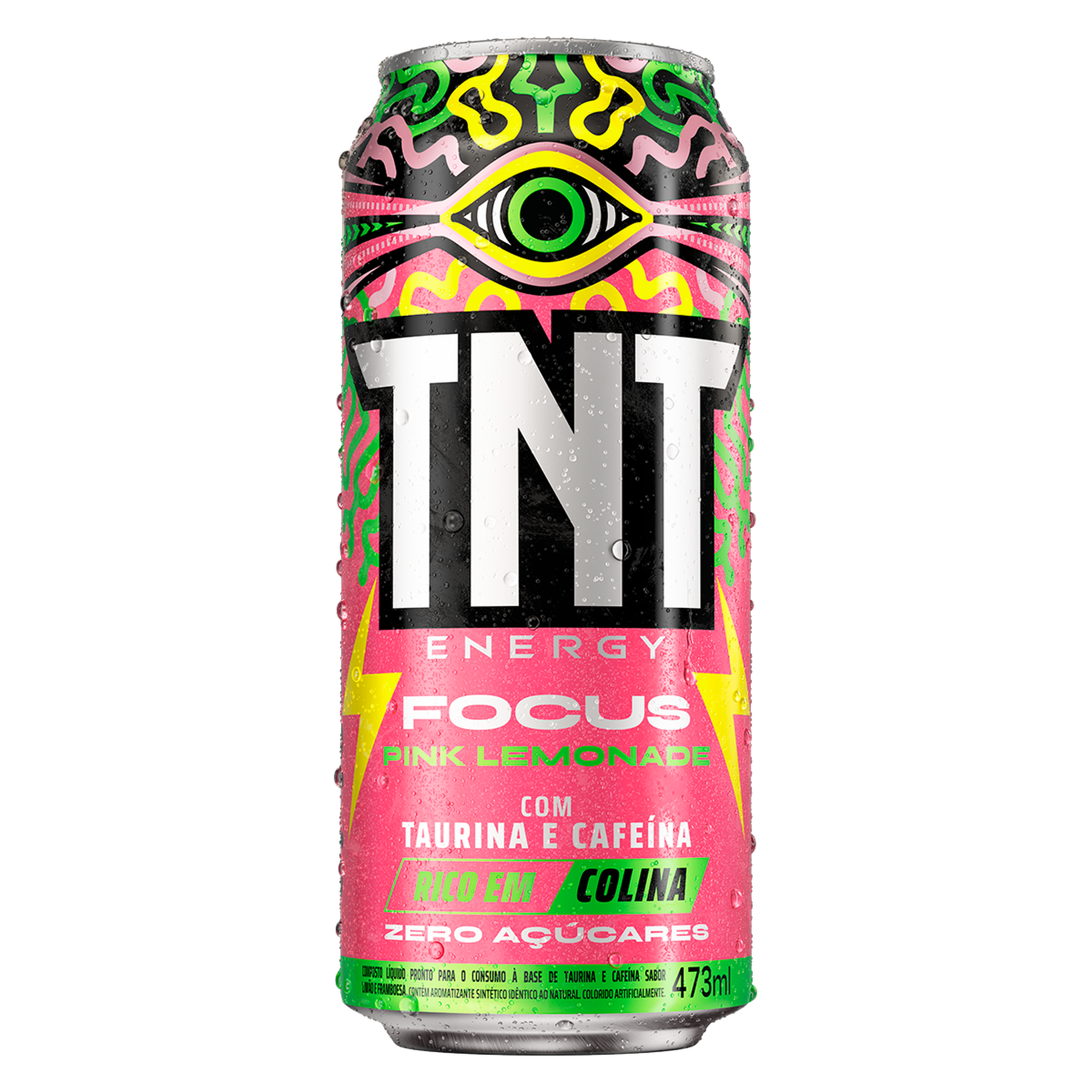 Energ&eacute;tico Focus Pink Lemonade TNT Lata 473ml
