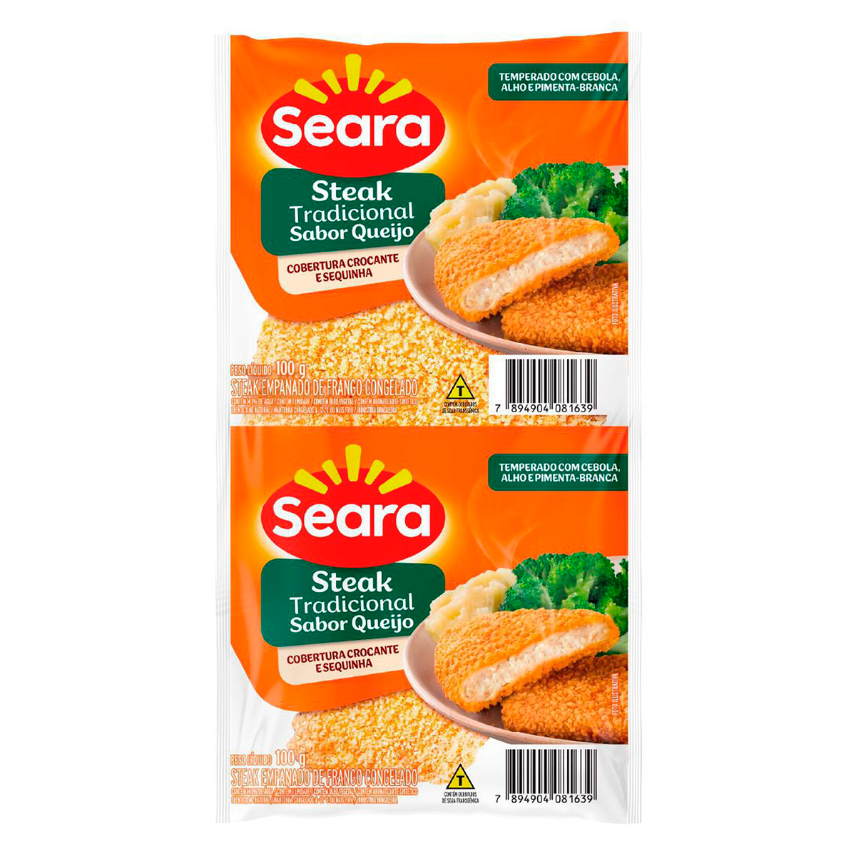 Empanado de Frango Steak Queijo Seara Pacote 100g