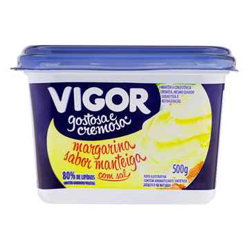 Margarina Manteiga com Sal Vigor Pote 500g