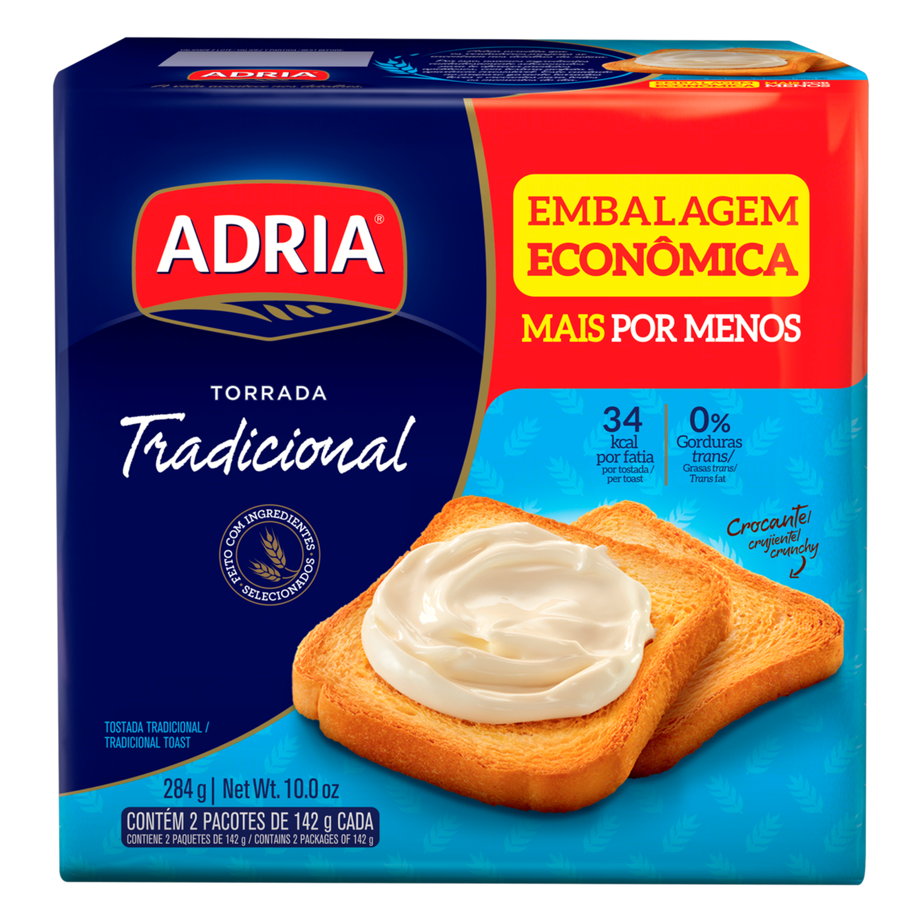 Torrada Tradicional Adria Pacote 284g