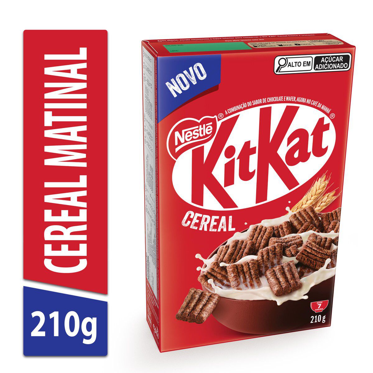 Cereal Matinal Chocolate KitKat Nestl&eacute; Caixa 210g