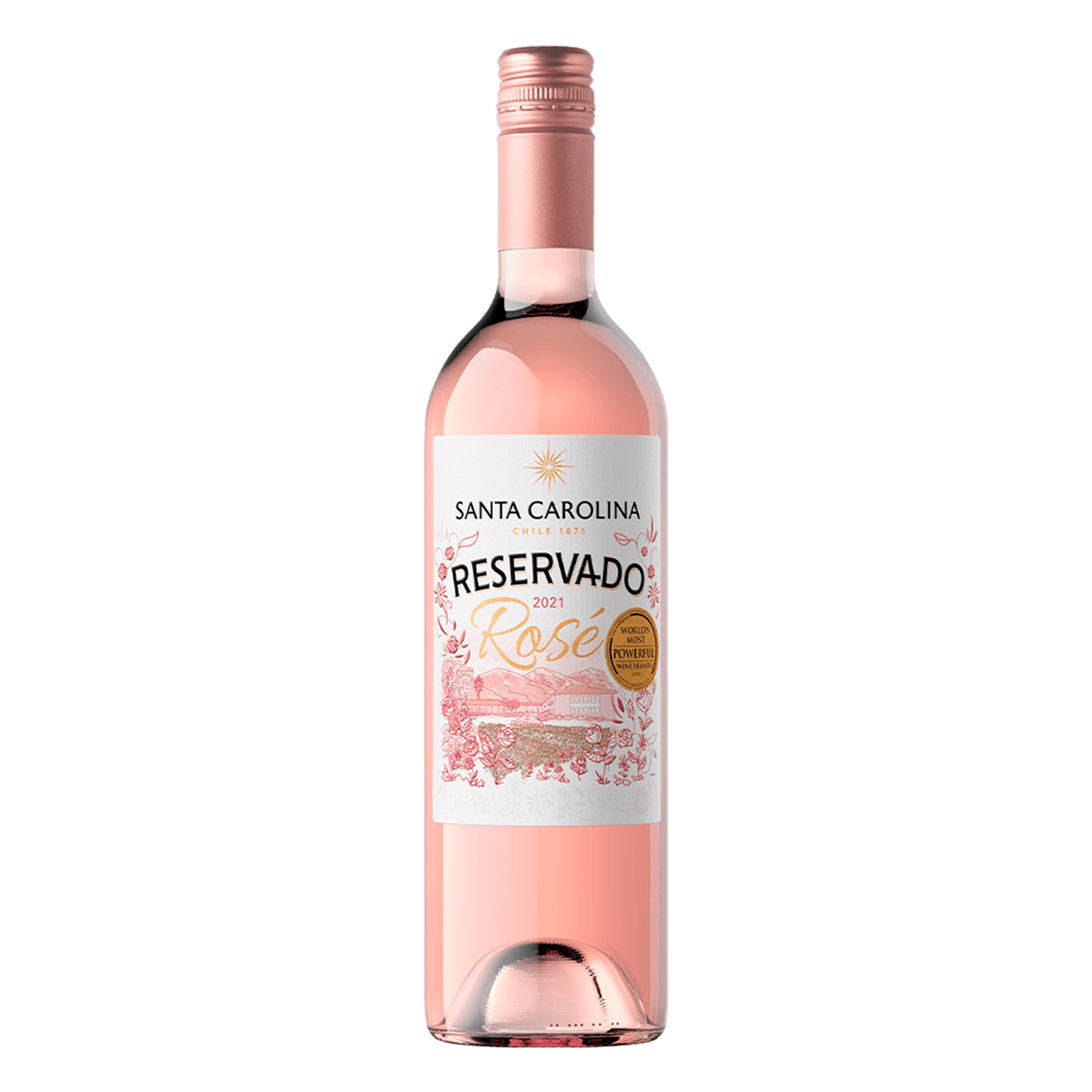 Vinho Ros&eacute; Cabernet Sauvignon Reservado Santa Carolina Garrafa 750ml&nbsp;