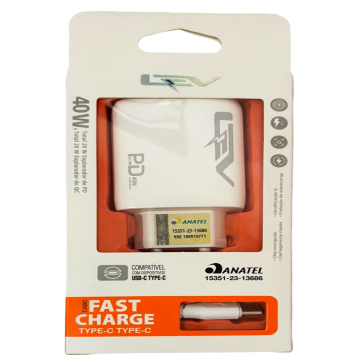 Carregador USB Type-C Smartlev