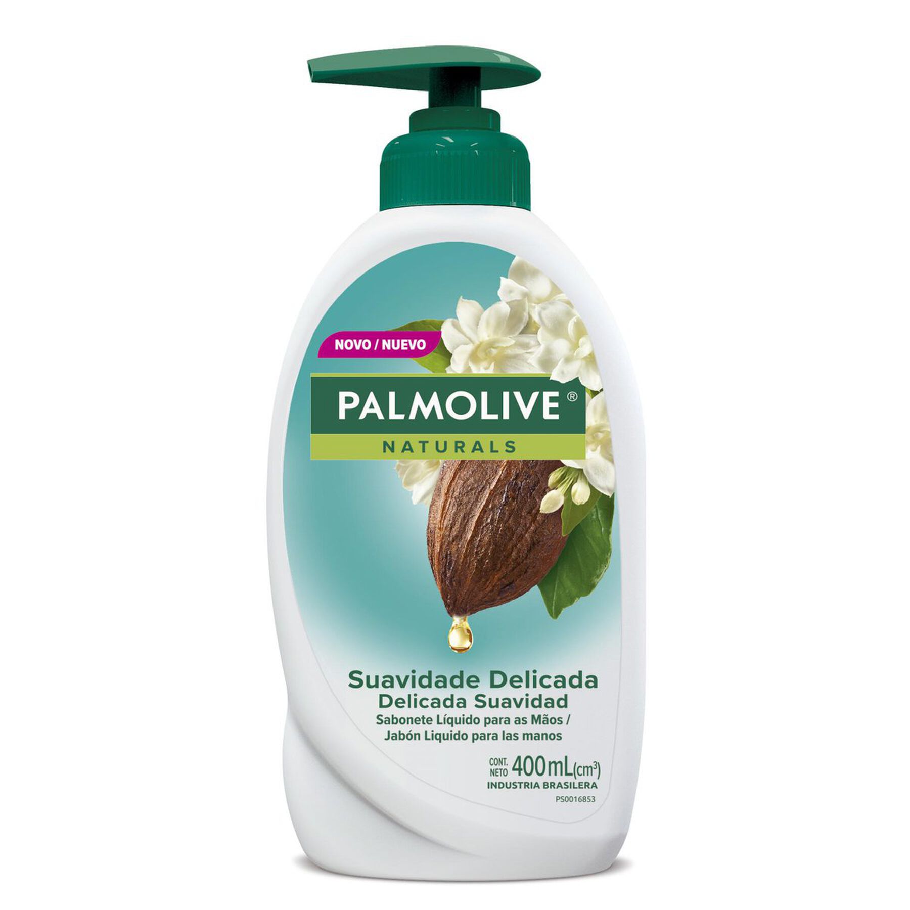 Sabonete L&iacute;quido para as M&atilde;os Suavidade Delicada Palmolive Naturals Frasco 400ml