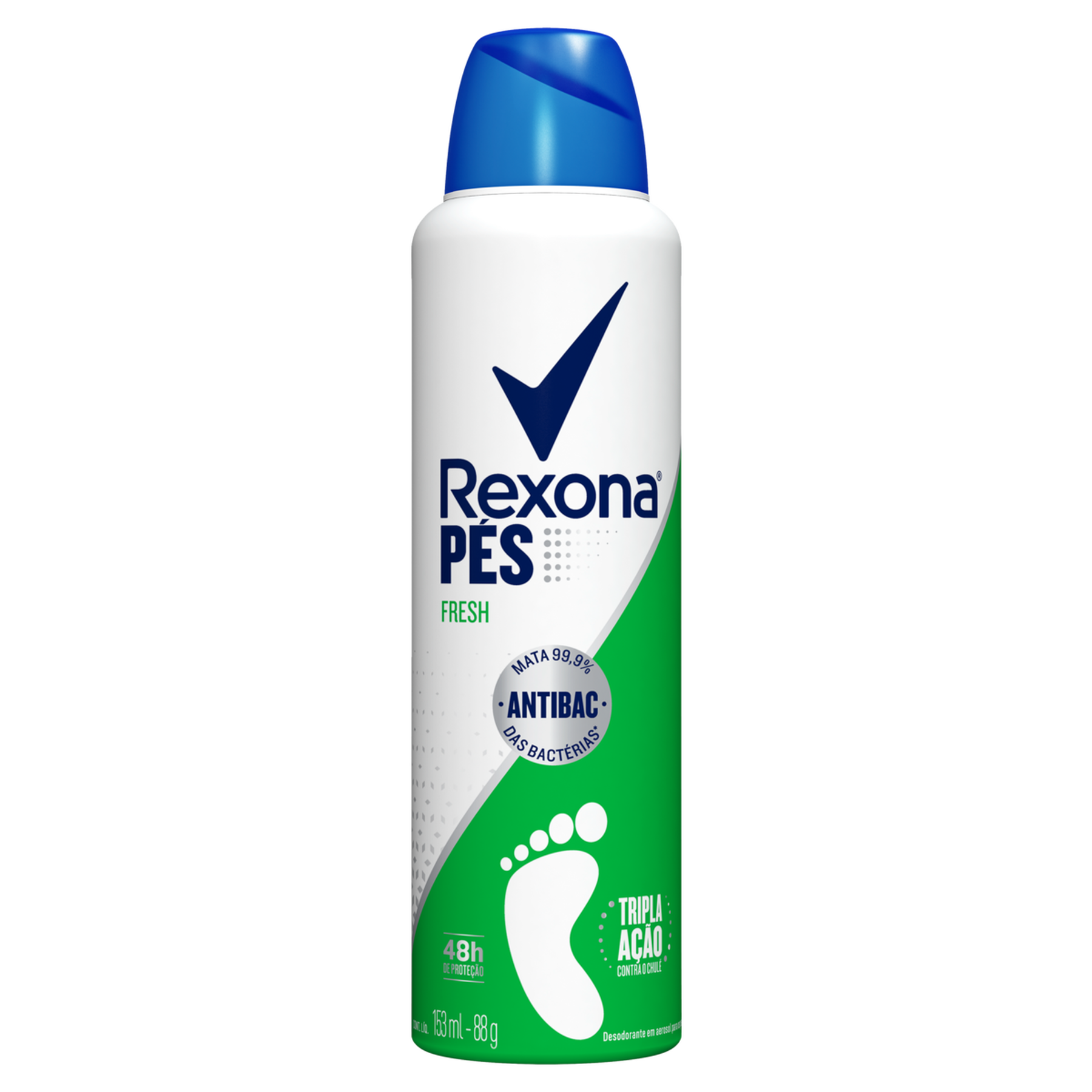 Desodorante Aerossol para os Pés Fresh Rexona Frasco 153ml