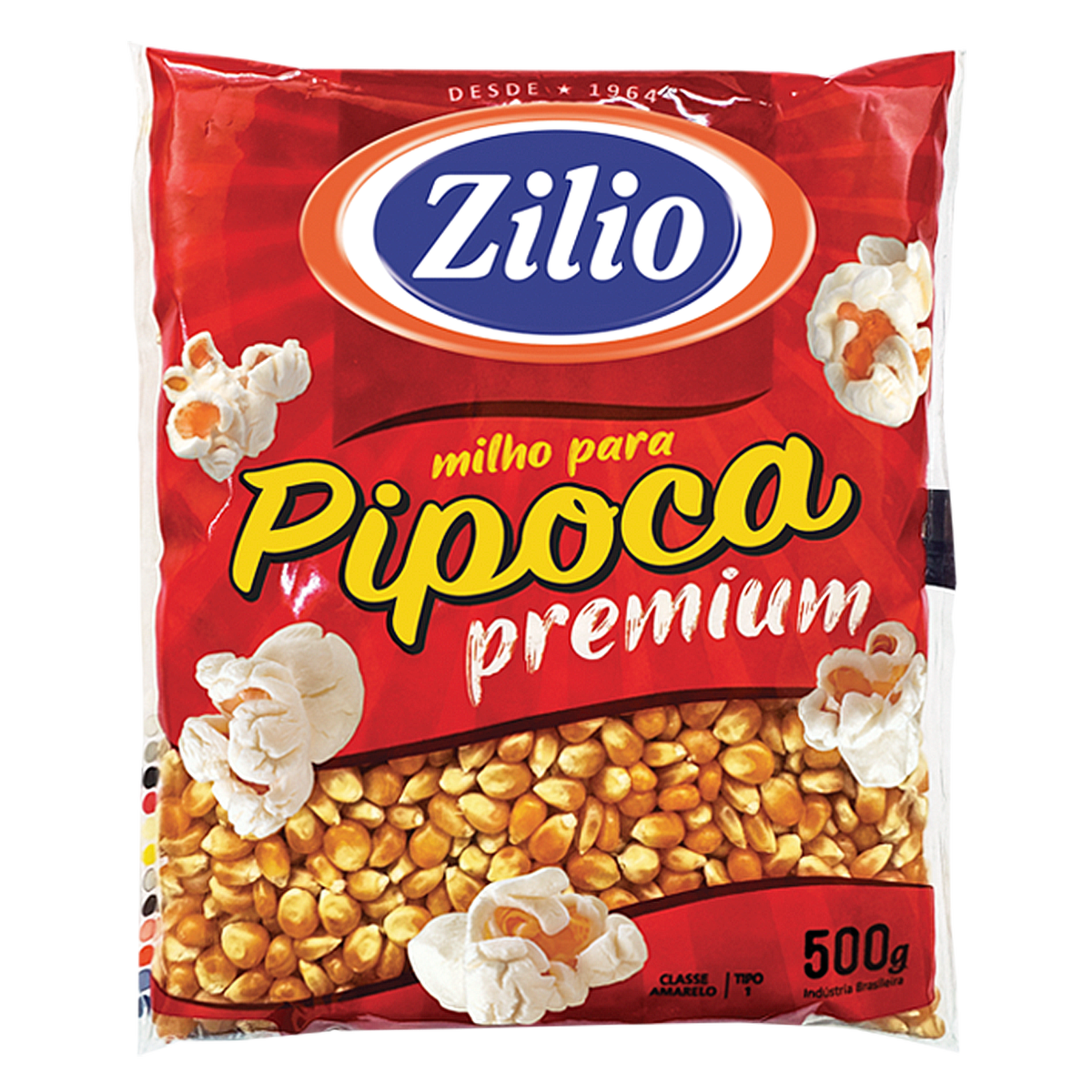 Milho Pipoca Premium Zilio Pacote 500g