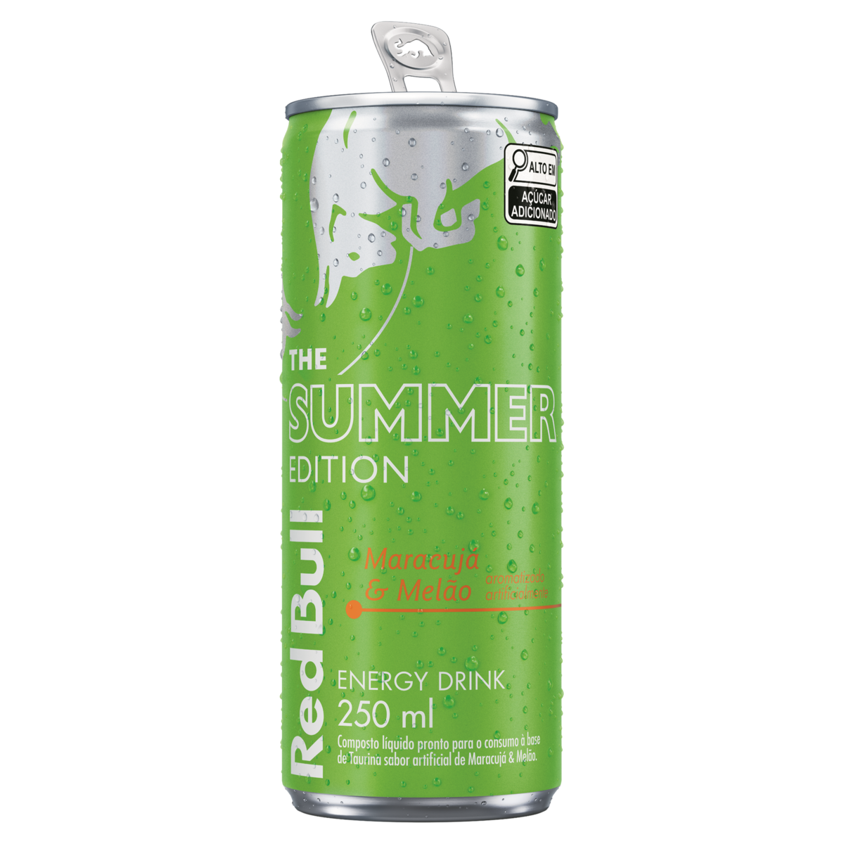 Energ&eacute;tico Maracuj&aacute; e Mel&atilde;o Red Bull Lata 250ml - The Summer Edition
