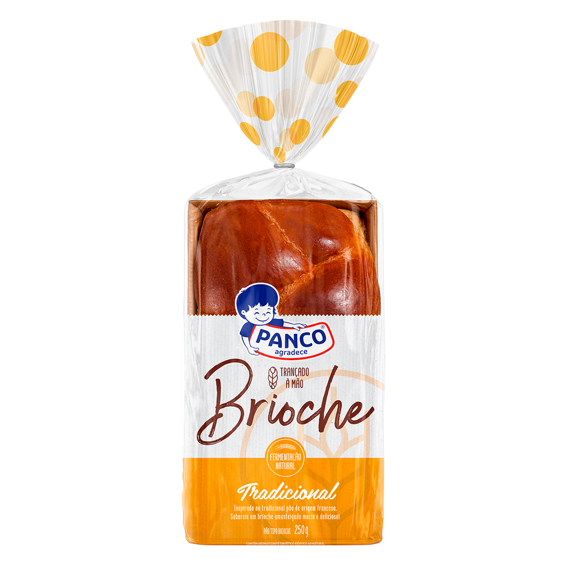 Pão Brioche Trançado Tradicional Panco Pacote 250g