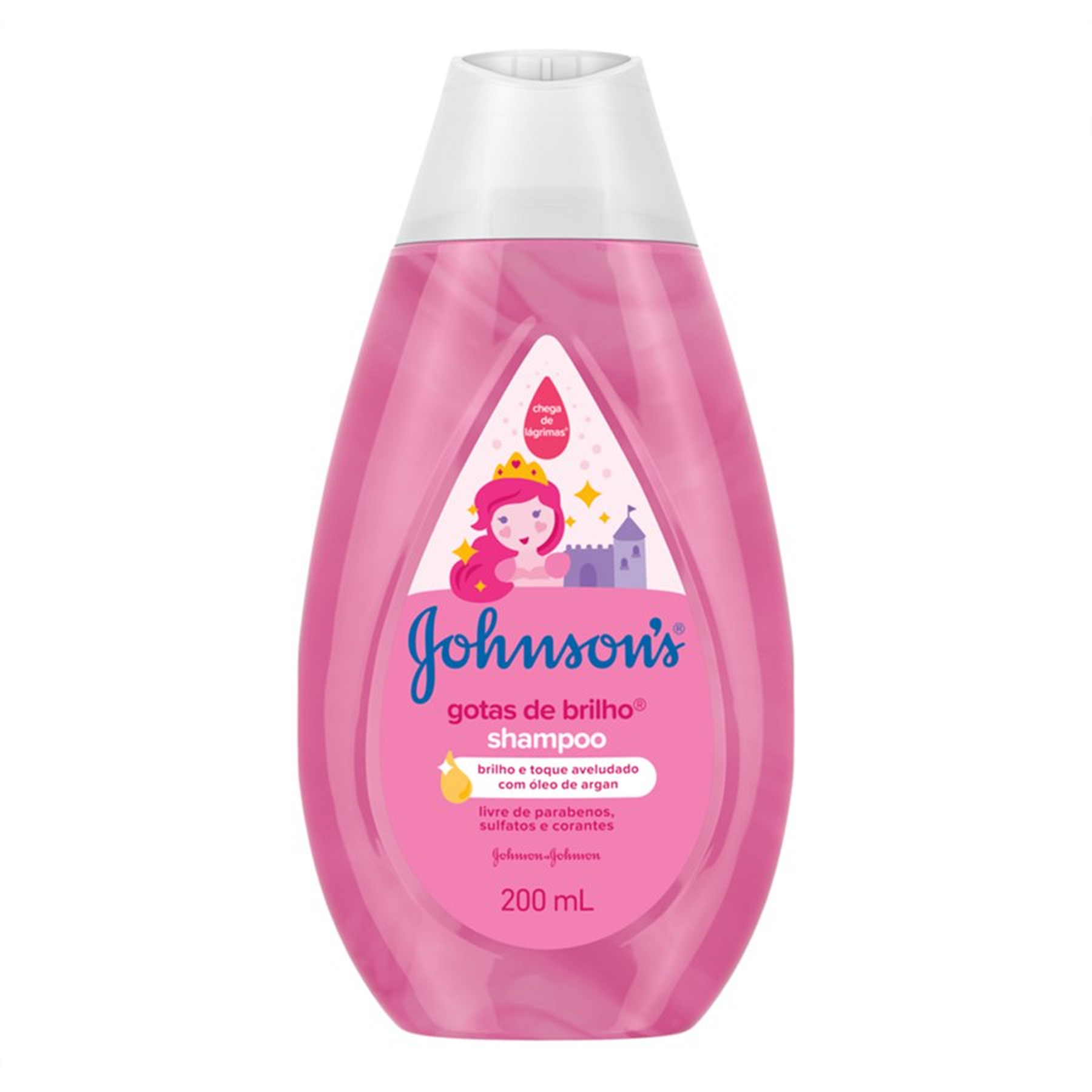 Shampoo Infantil Gotas de Brilho Johnson's Frasco 200ml