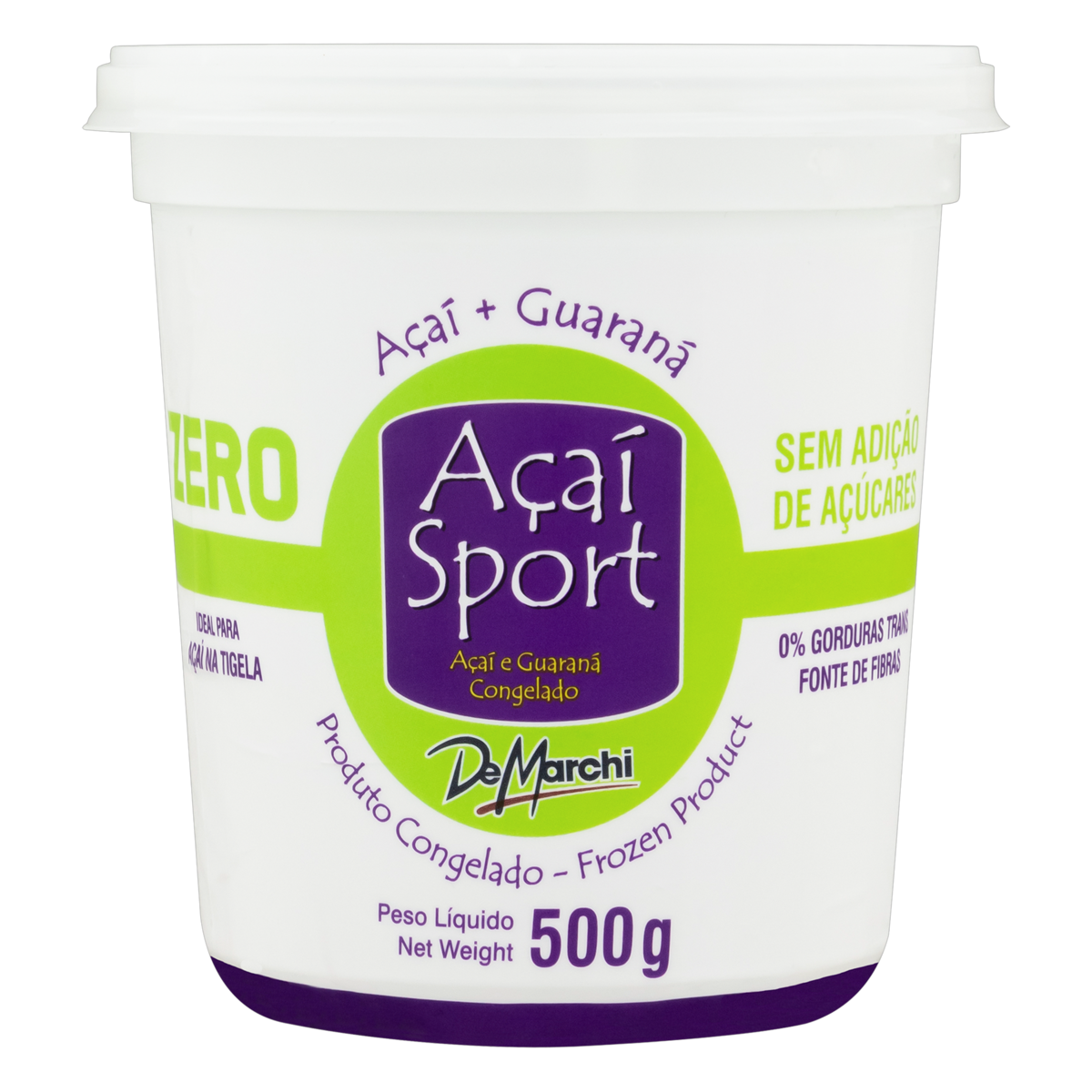 A&ccedil;a&iacute; com Guaran&aacute; De Marchi Sport Zero Pote 500g
