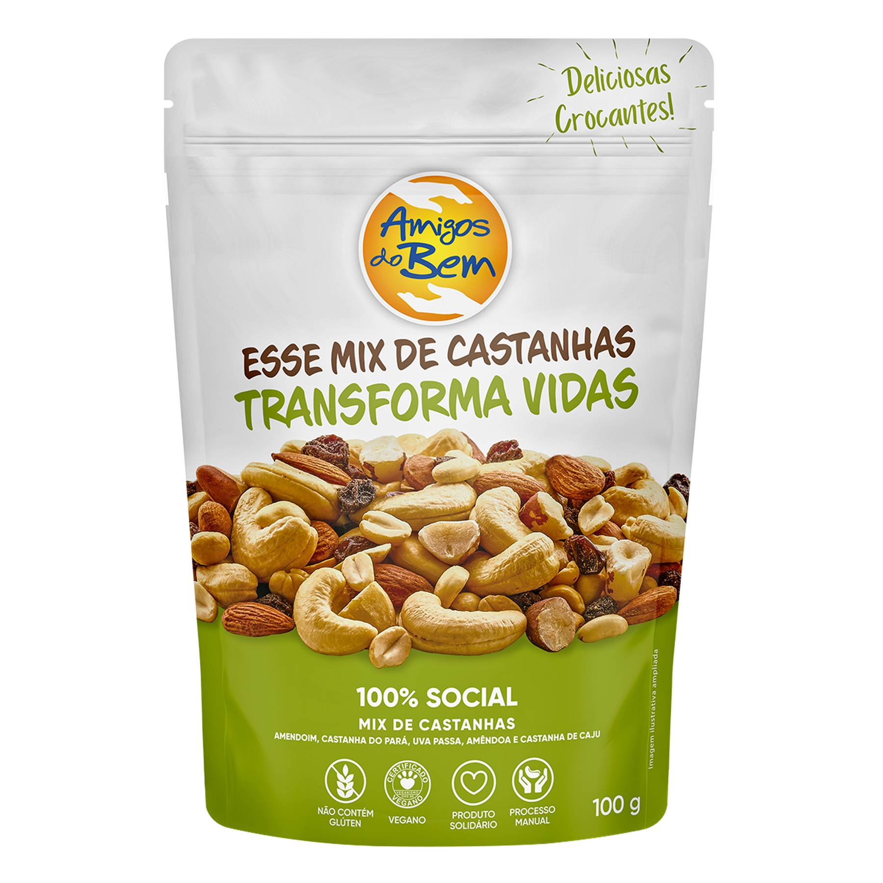 Mix de Castanhas Amigos do Bem Pouch 100g