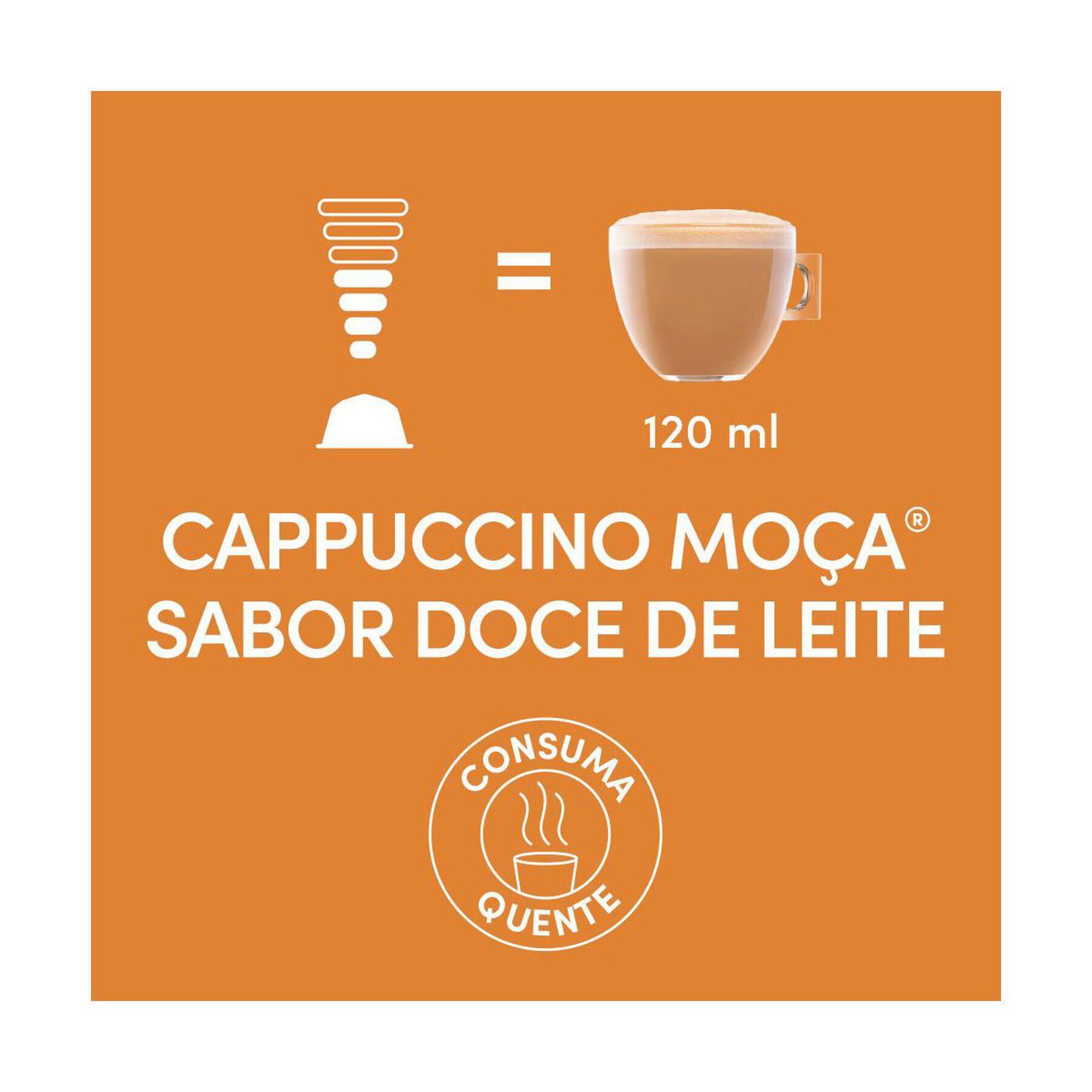 Cappuccino em Cápsula Doce de Leite Moça Dolce Gusto Nescafé Caixa C/10 Unidades