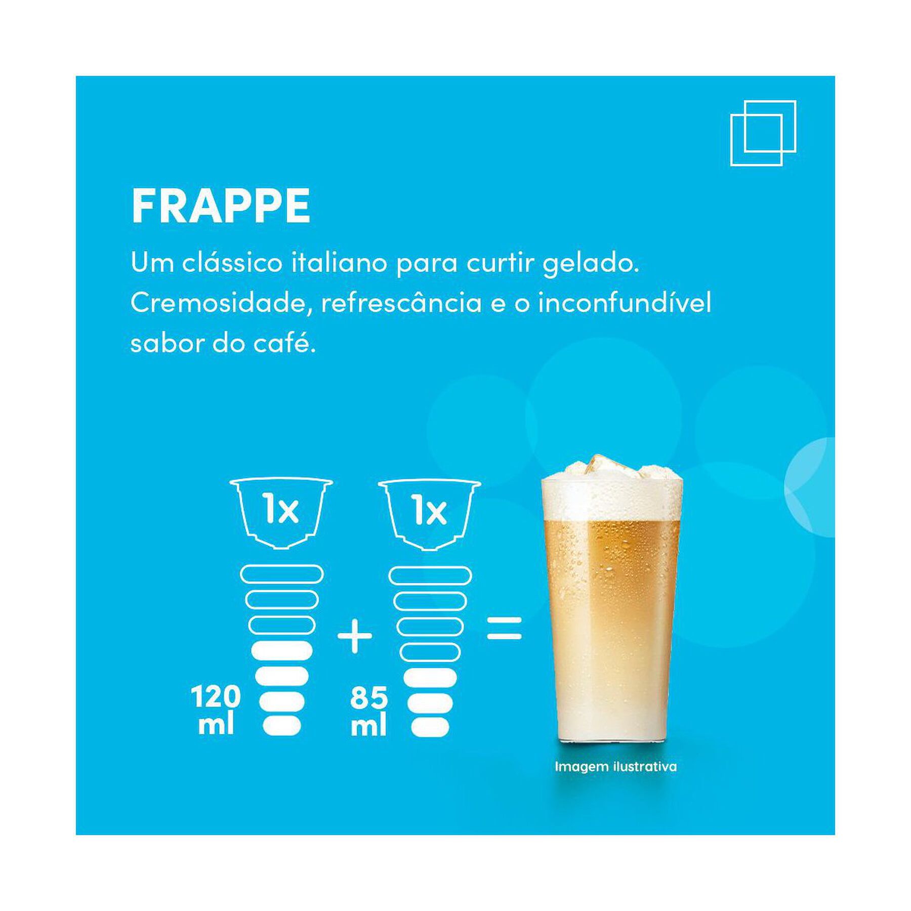 Bebida &agrave; Base de Caf&eacute; em C&aacute;psula Frappe Nescaf&eacute; Dolce Gusto Caixa C/10 Unidades