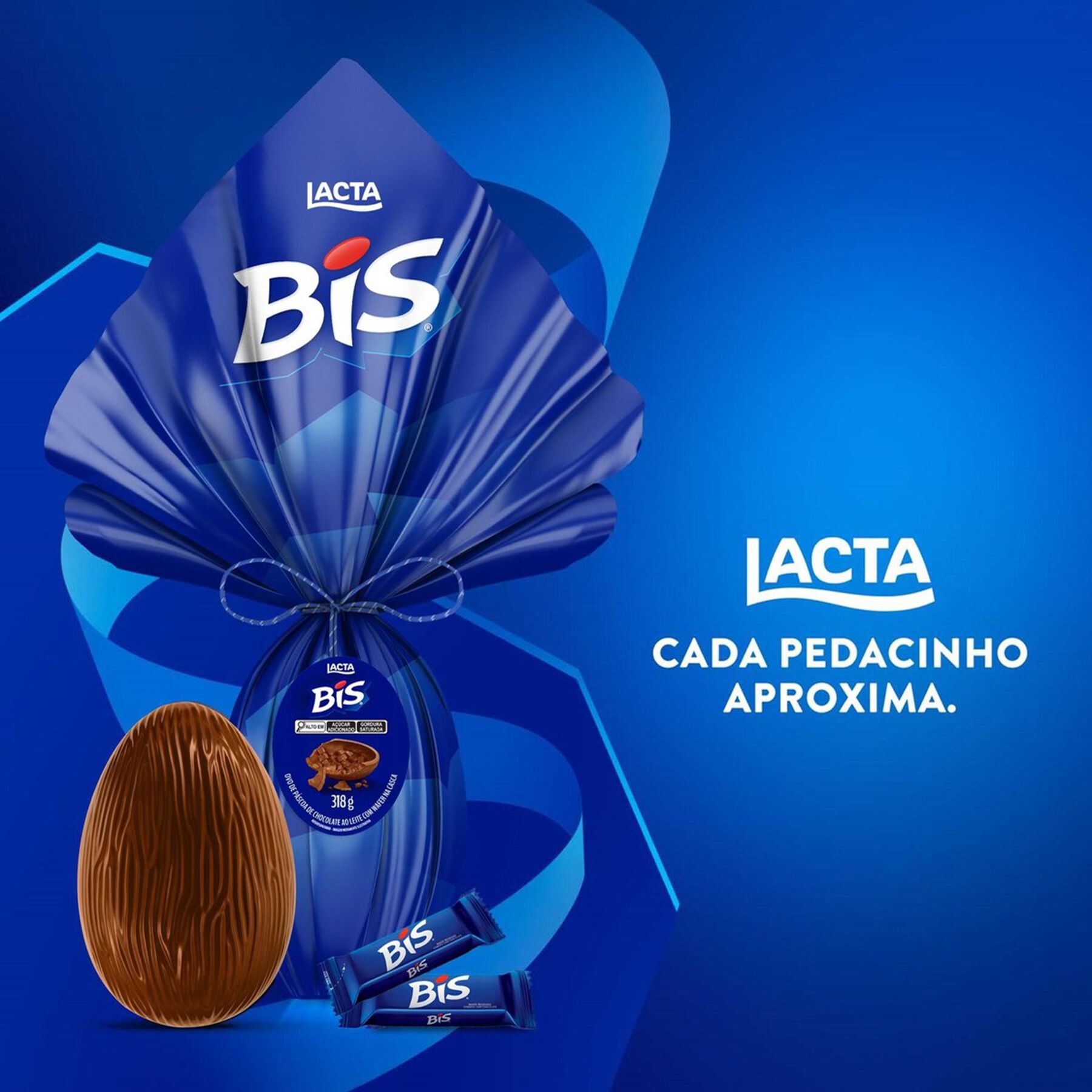 Ovo de Páscoa ao Leite Bis Lacta 318g