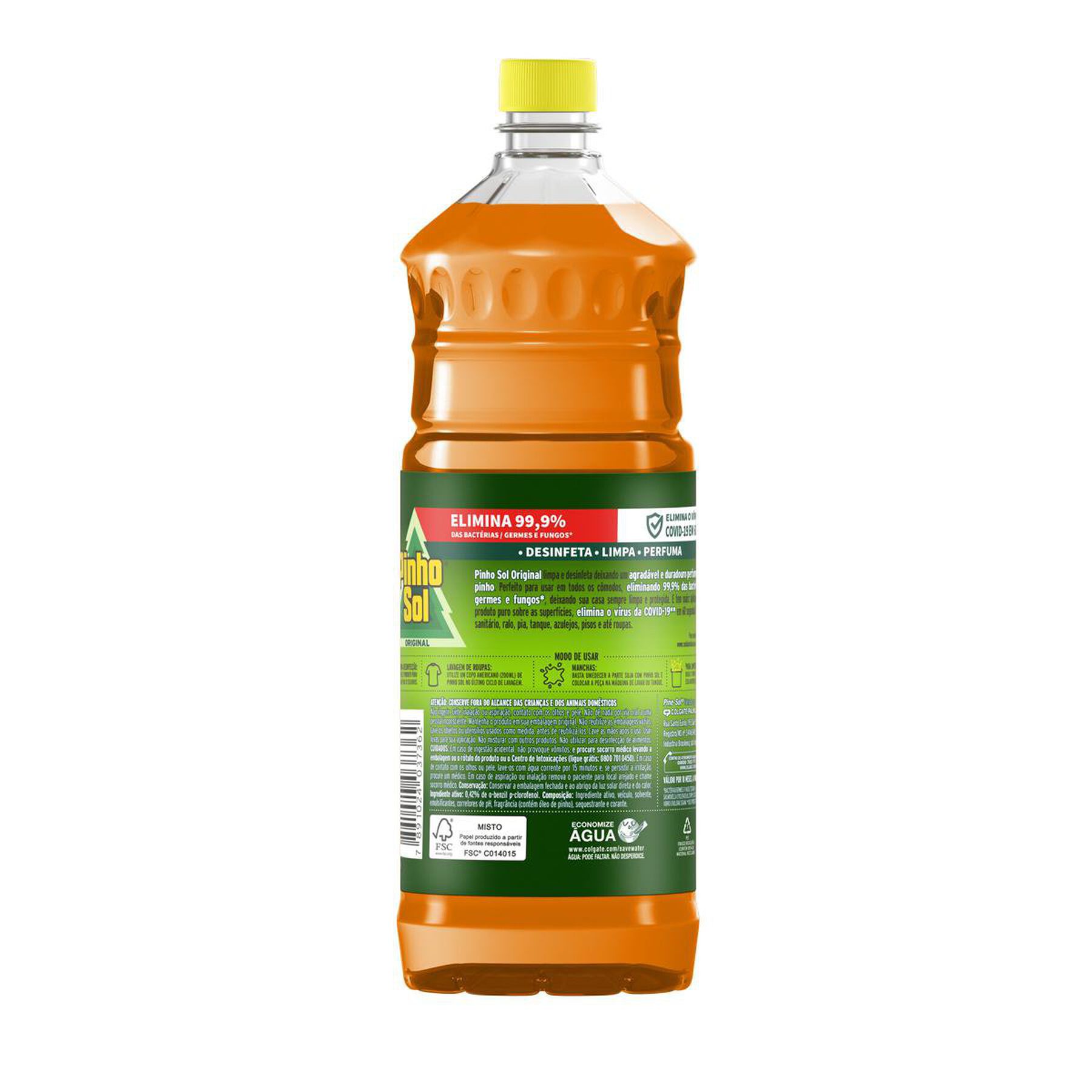 Desinfetante Uso Geral Original Pinho Sol Frasco 1,75l - Embalagem Tamanho Econ&ocirc;mico
