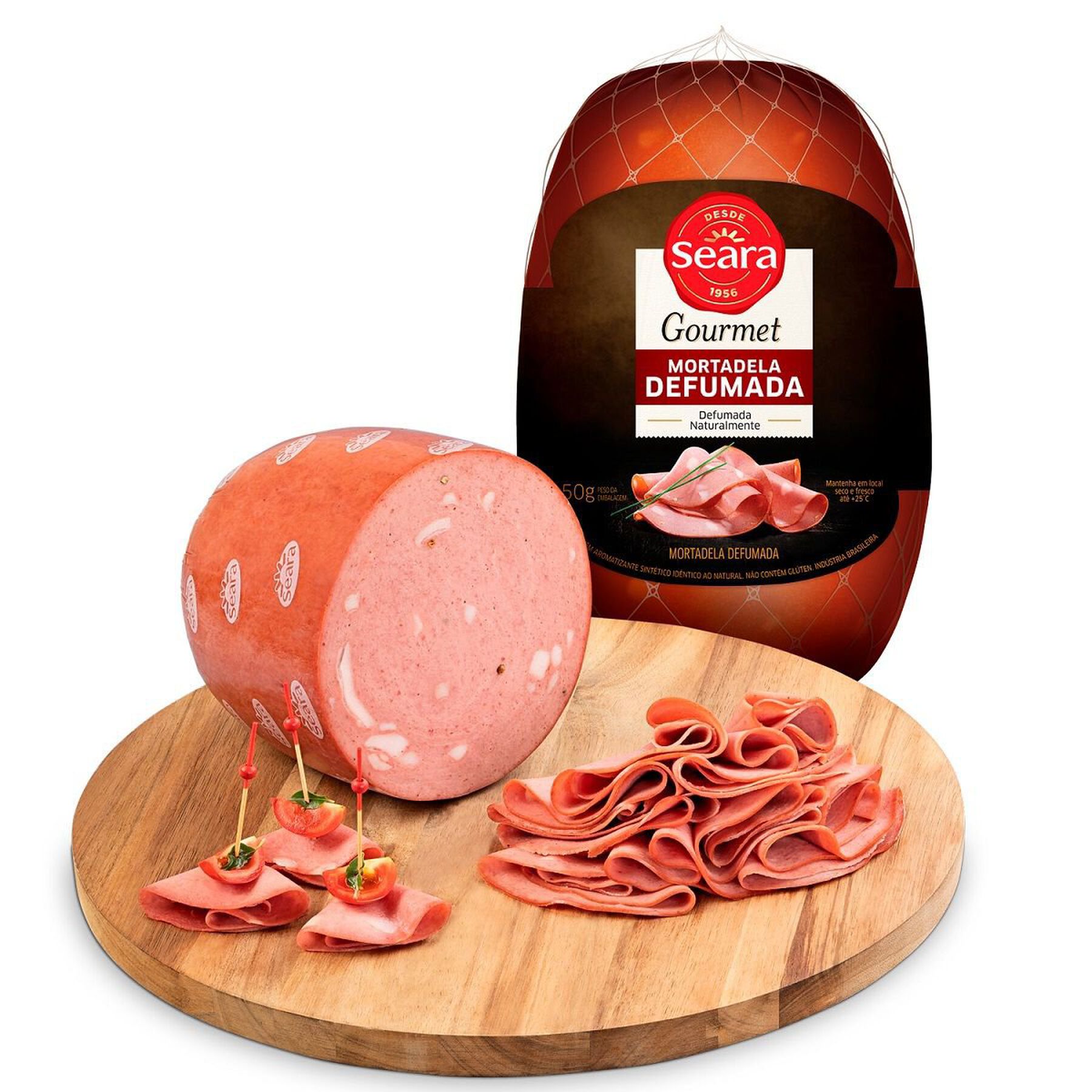 Mortadela Defumada Seara Gourmet Fatiada aprox. 150g