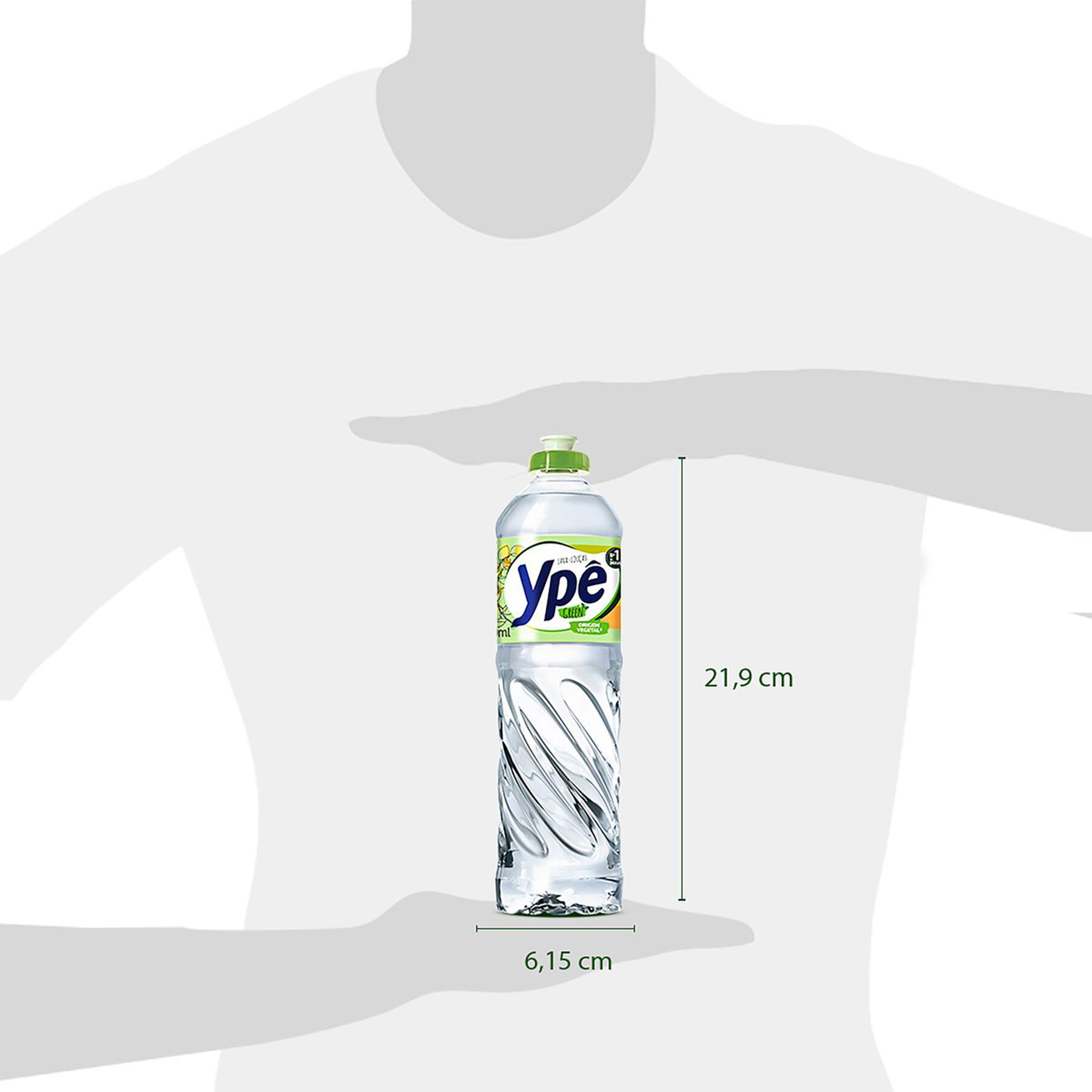 Detergente L&iacute;quido Green Yp&ecirc; Squeeze 500ml&nbsp;