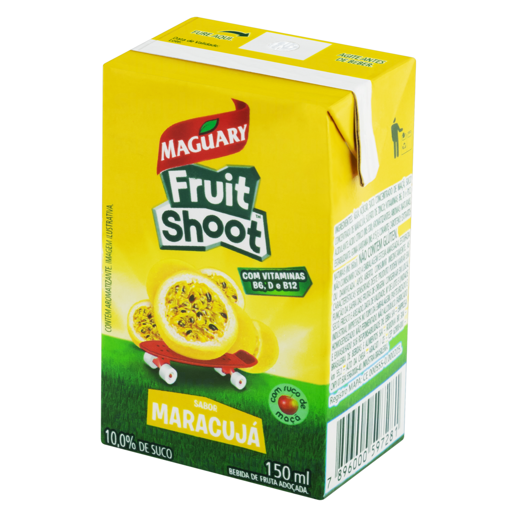 Bebida Ado&ccedil;ada Maracuj&aacute; Fruit Shoot Maguary Caixa 150ml