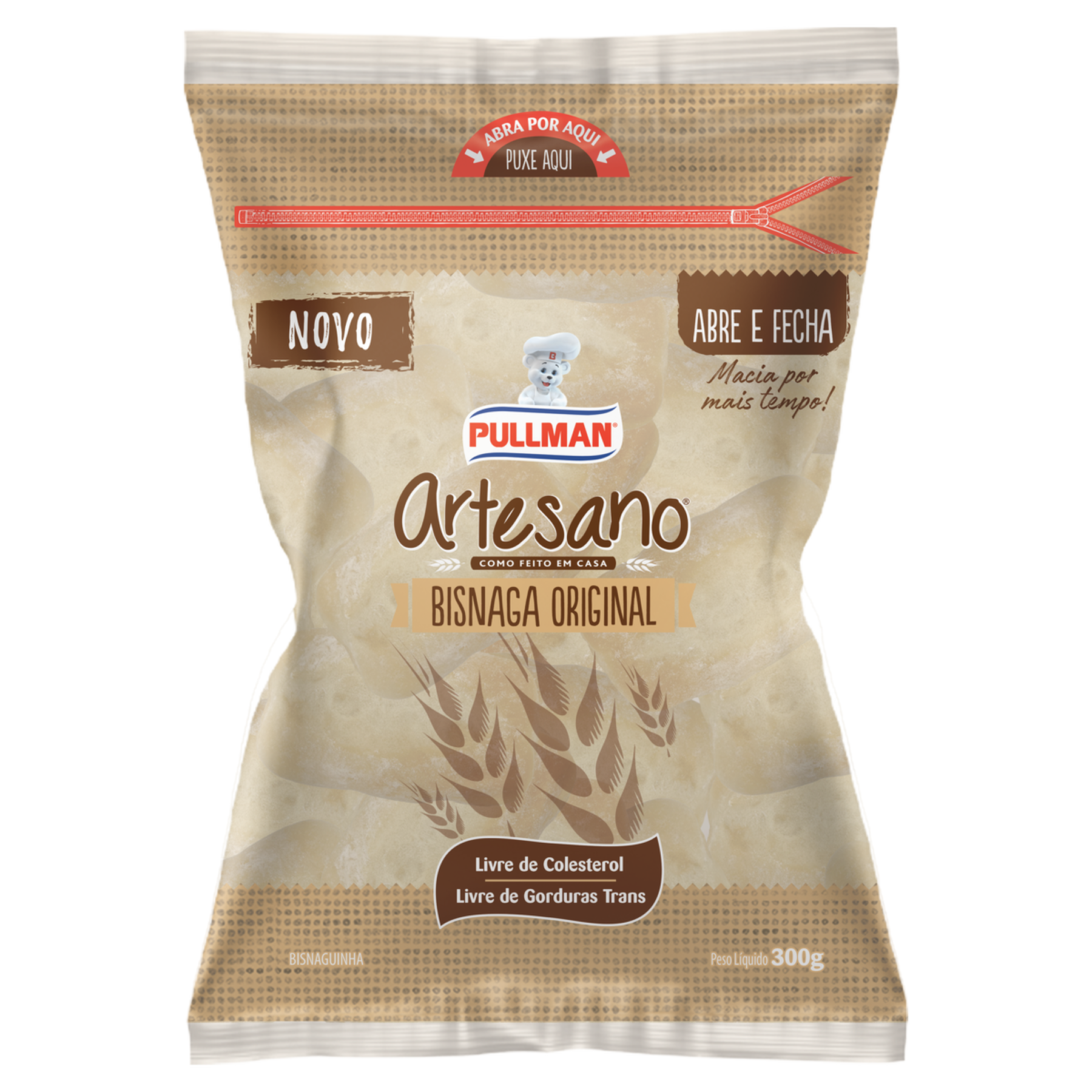 P&atilde;o Bisnaguinha Original Pullman Artesano Pacote 300g