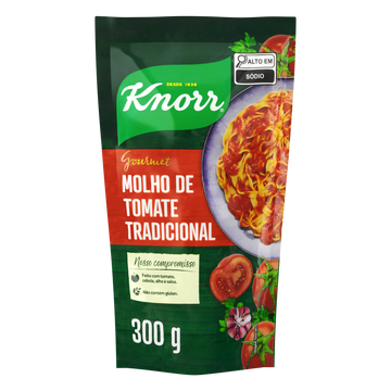 Molho de Tomate Tradicional Gourmet Knorr Sachê 300g