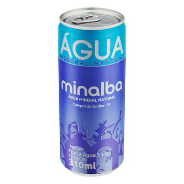 Água Mineral Natural sem Gás Minalba Lata 310ml