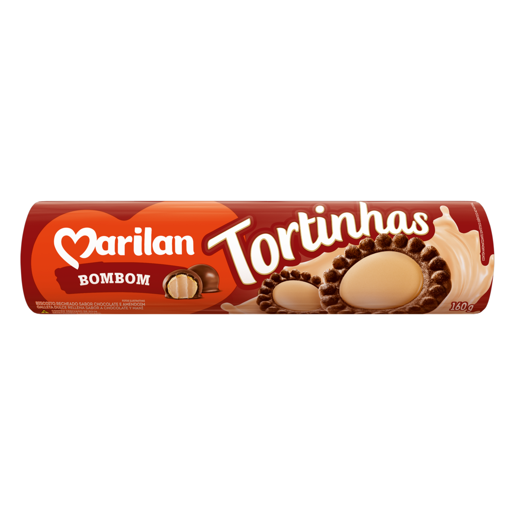 Biscoito Tortinha Bombom Marilan 160g