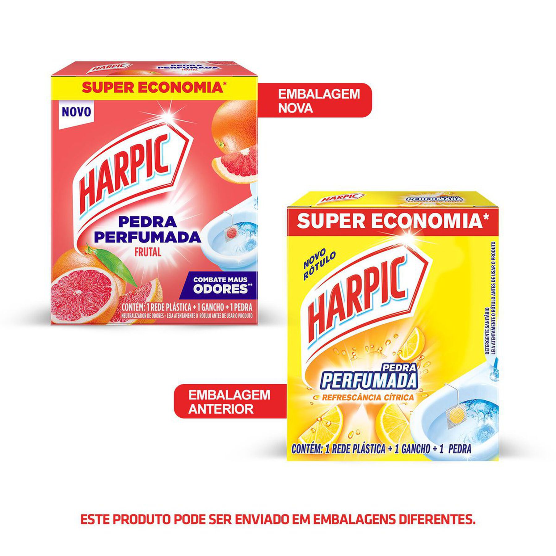 Detergente Sanit&aacute;rio em Pedra Refresc&acirc;ncia C&iacute;trica Harpic