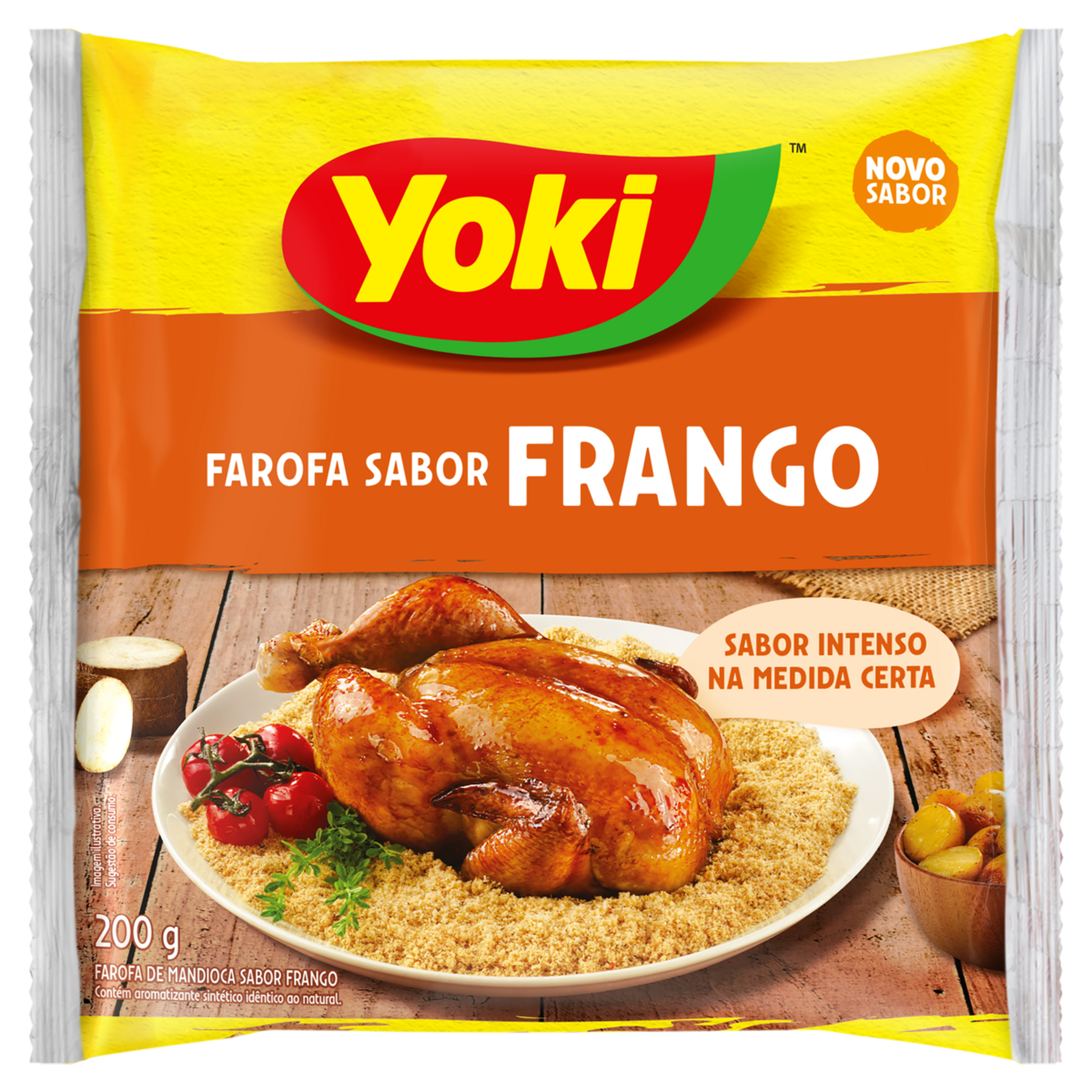 Farofa de Mandioca Frango Yoki Pacote 200g