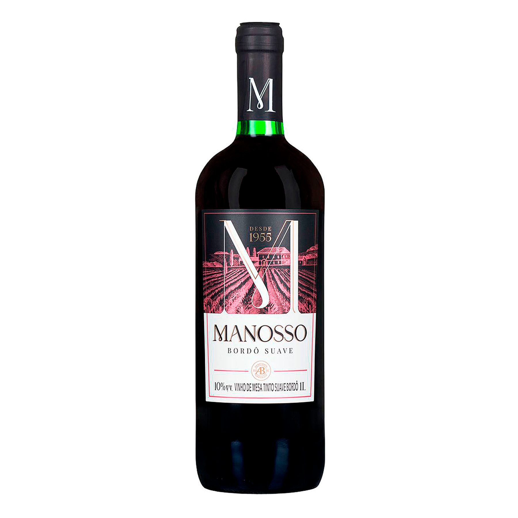 Vinho Tinto Bord&ocirc; Suave Manosso Garrafa 1l