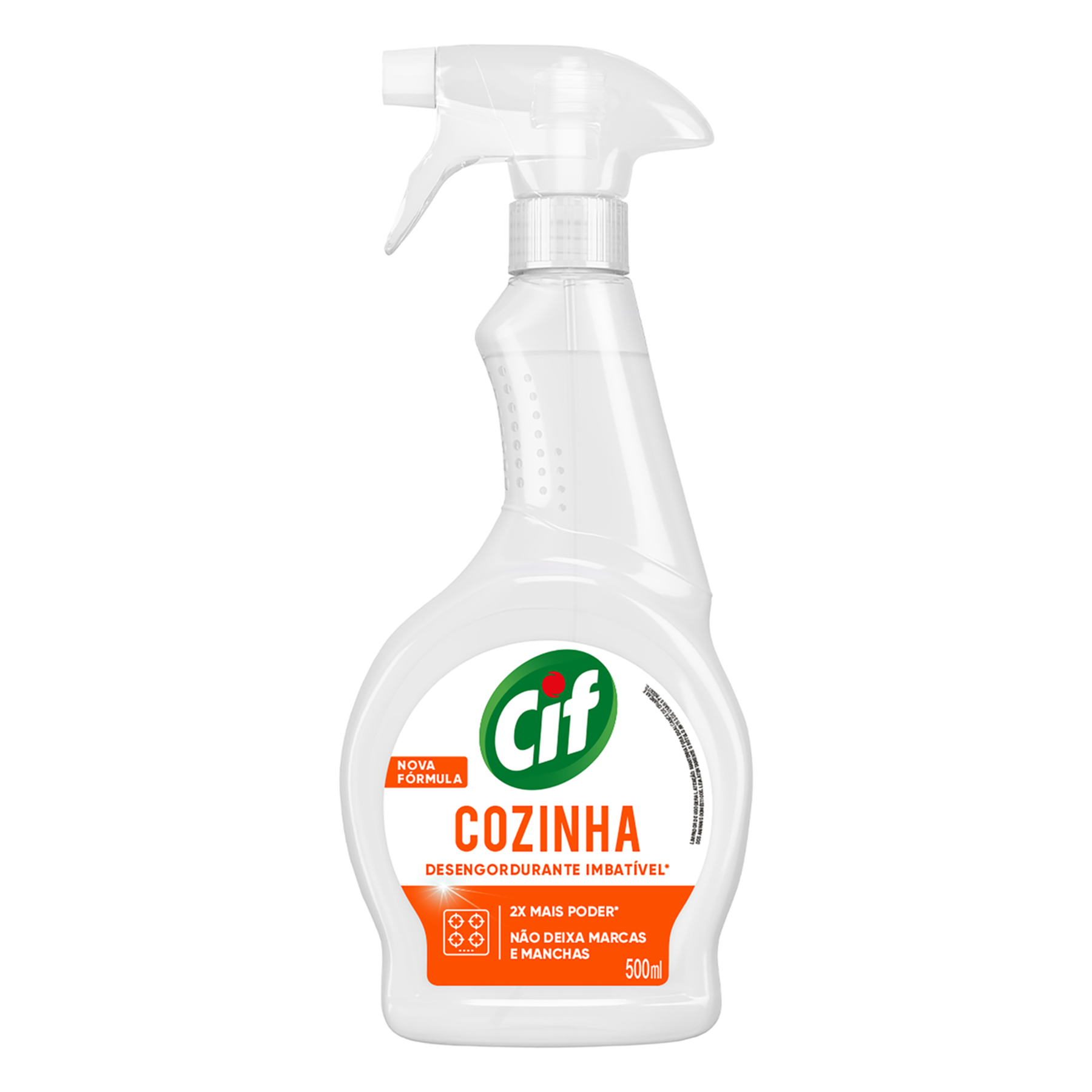 Limpador Desengordurante Cozinha Cif Frasco 500ml Borrifador
