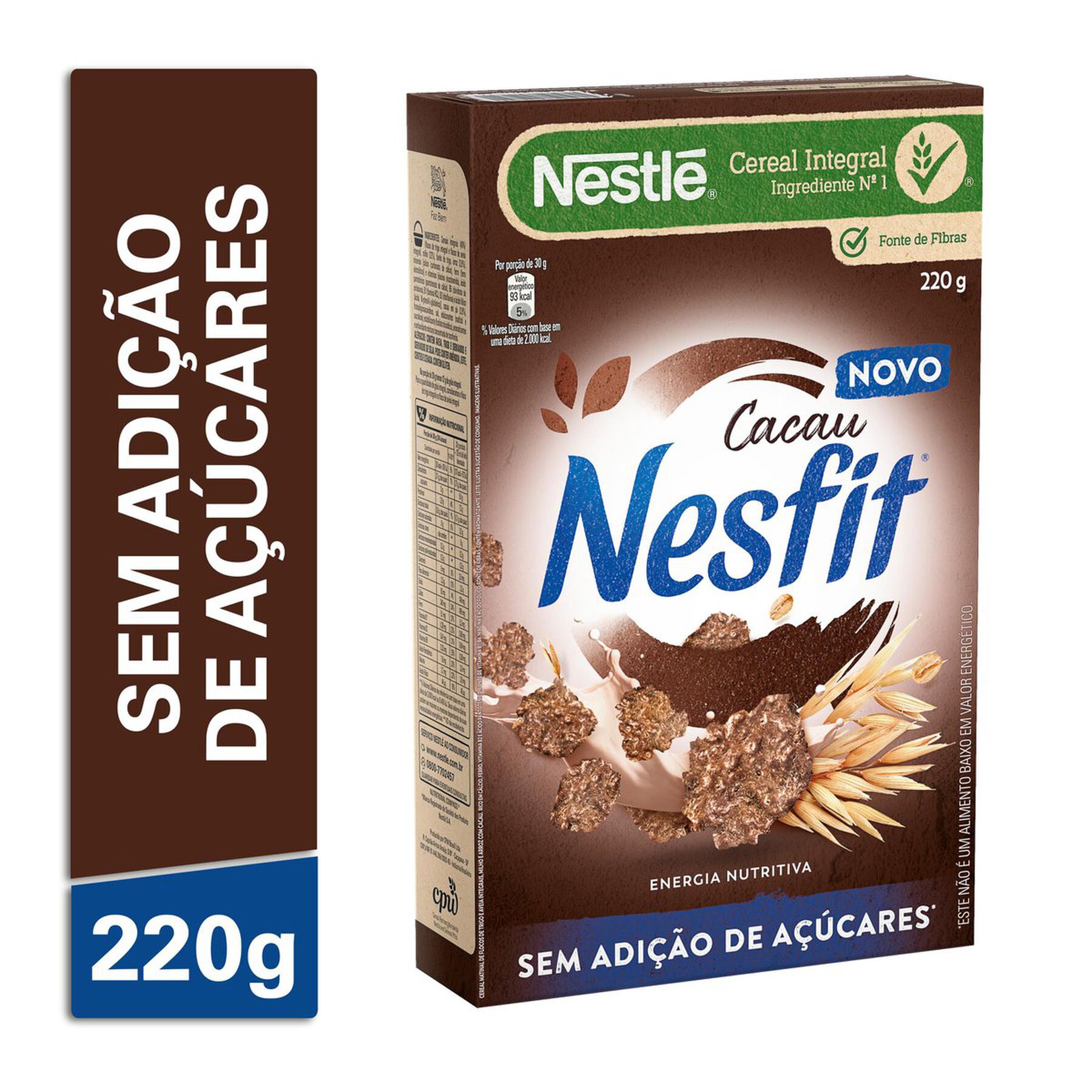 Cereal Matinal Integral Cacau Nestlé Nesfit Caixa 220g