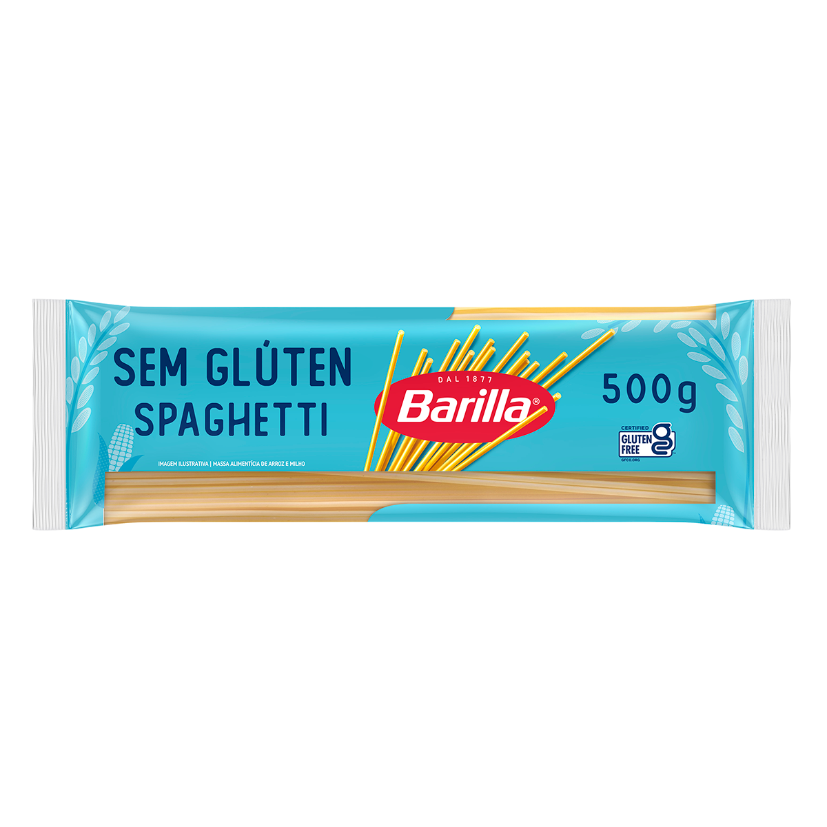Macarr&atilde;o de Arroz e Milho Spaghetti sem Gl&uacute;ten Barilla Pacote 500g