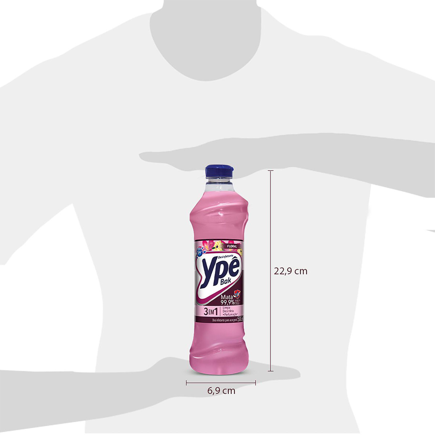 Desinfetante Floral Ypê Bak 500ml
