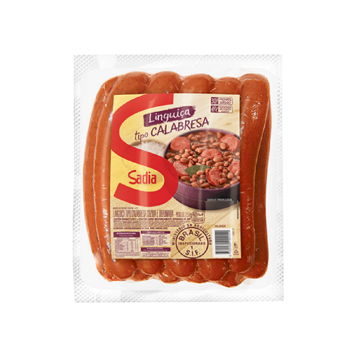 Lingui&ccedil;a Calabresa Defumada Sadia aprox. 546g