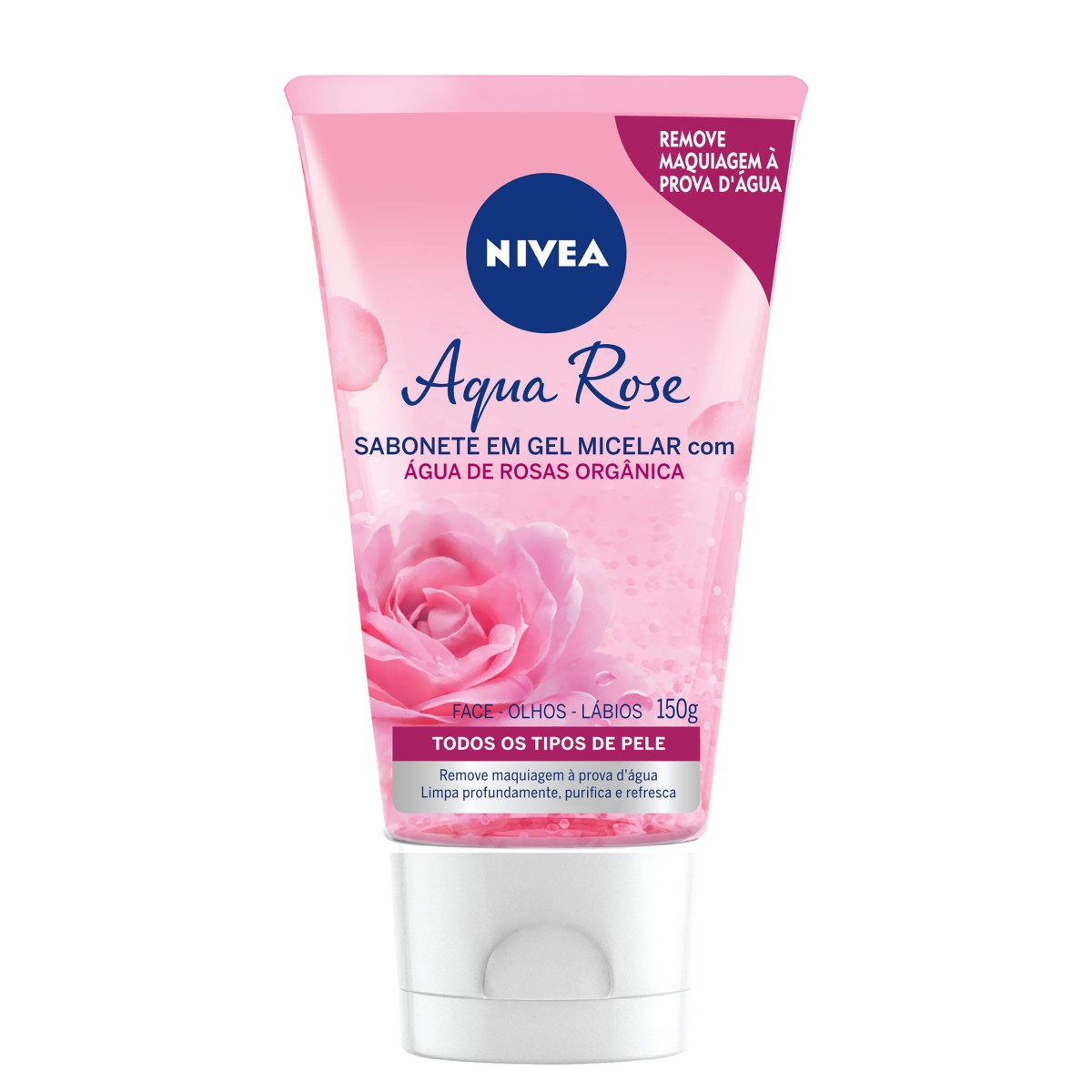 Sabonete Gel Micelar Facial &Aacute;gua de Rosas Nivea Bisnaga 150ml