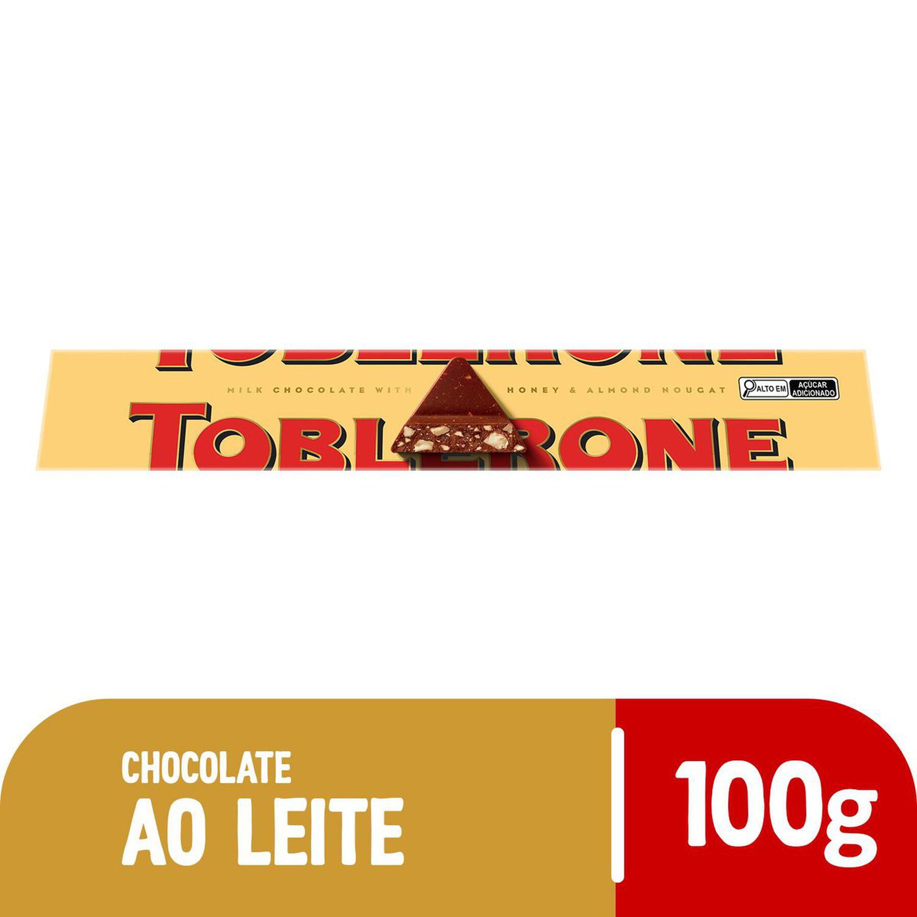 Chocolate ao Leite Nougat de Mel e Am&ecirc;ndoas Toblerone Caixa 100g