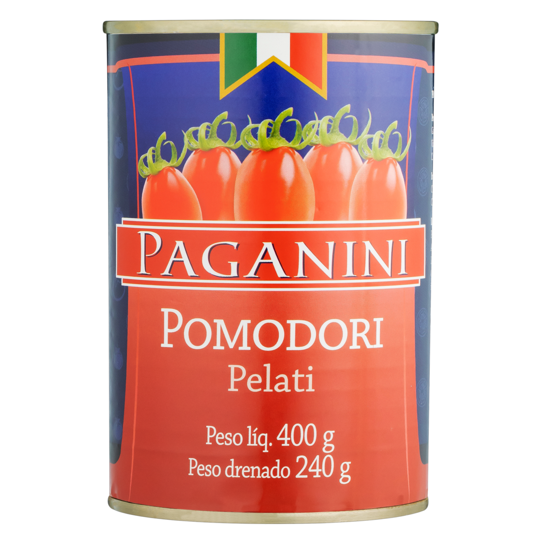 Tomate Pelado Paganini Lata 400g