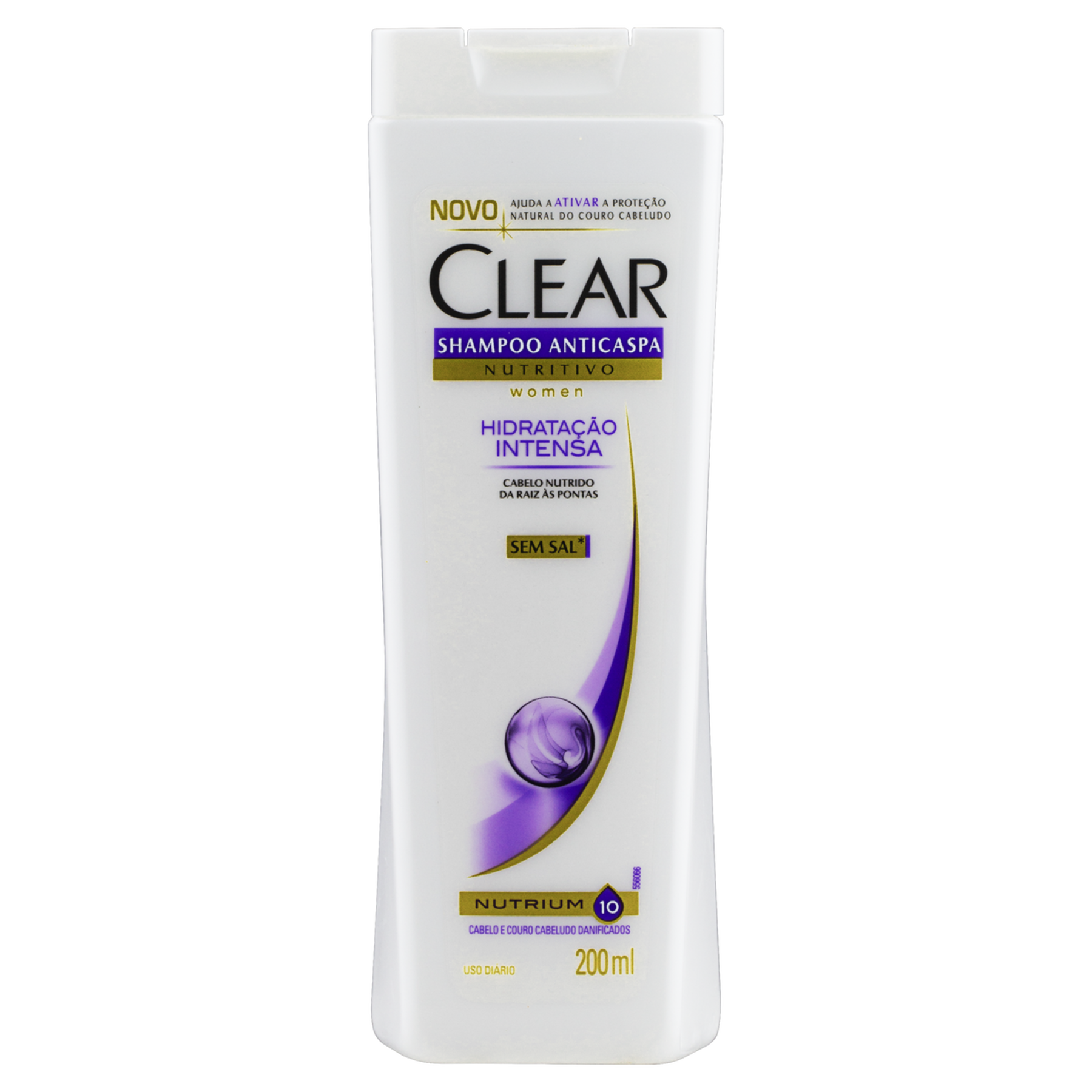 Shampoo Anticaspa Clear Women Hidratação Intensa Frasco 200ml