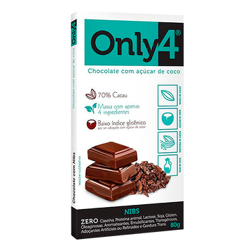 Chocolate com Nibs Only4 80g