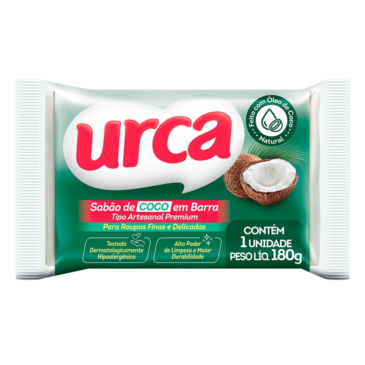Sab&atilde;o em Barra de Coco Urca 180g