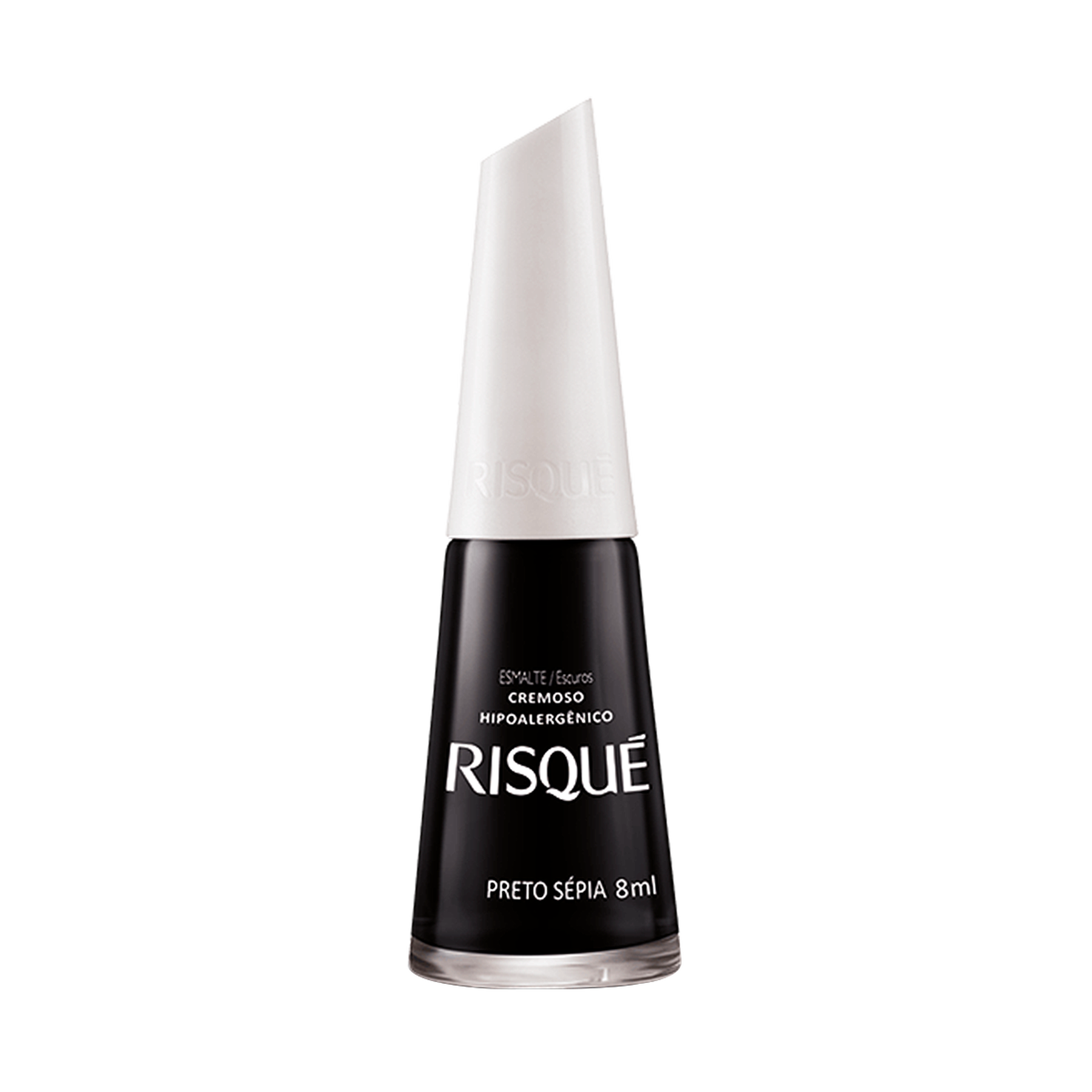 Esmalte Cremoso Preto&nbsp;S&eacute;pia Risqu&eacute; 8ml