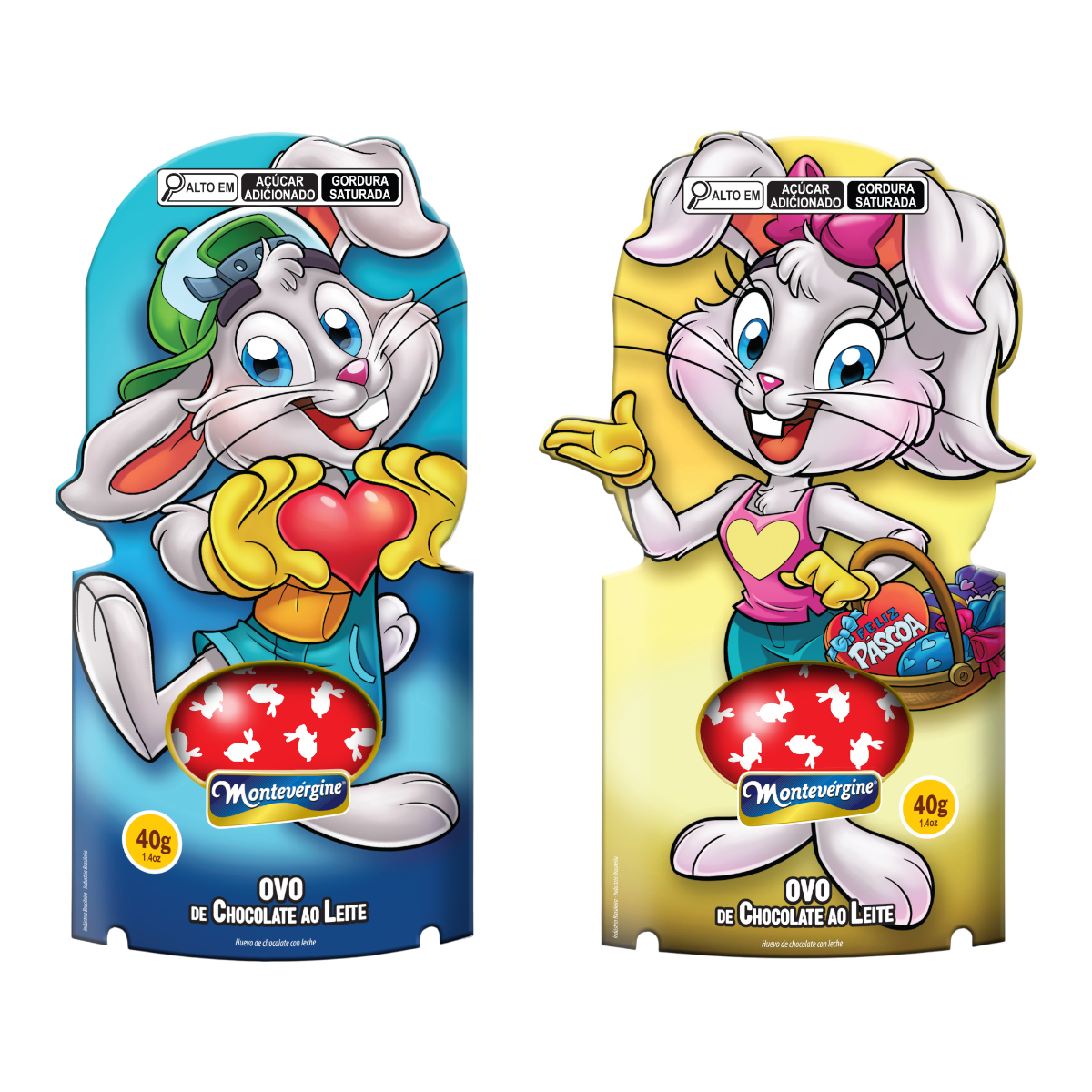 Ovo de Chocolate ao Leite Coelho Montev&eacute;rgine 40g