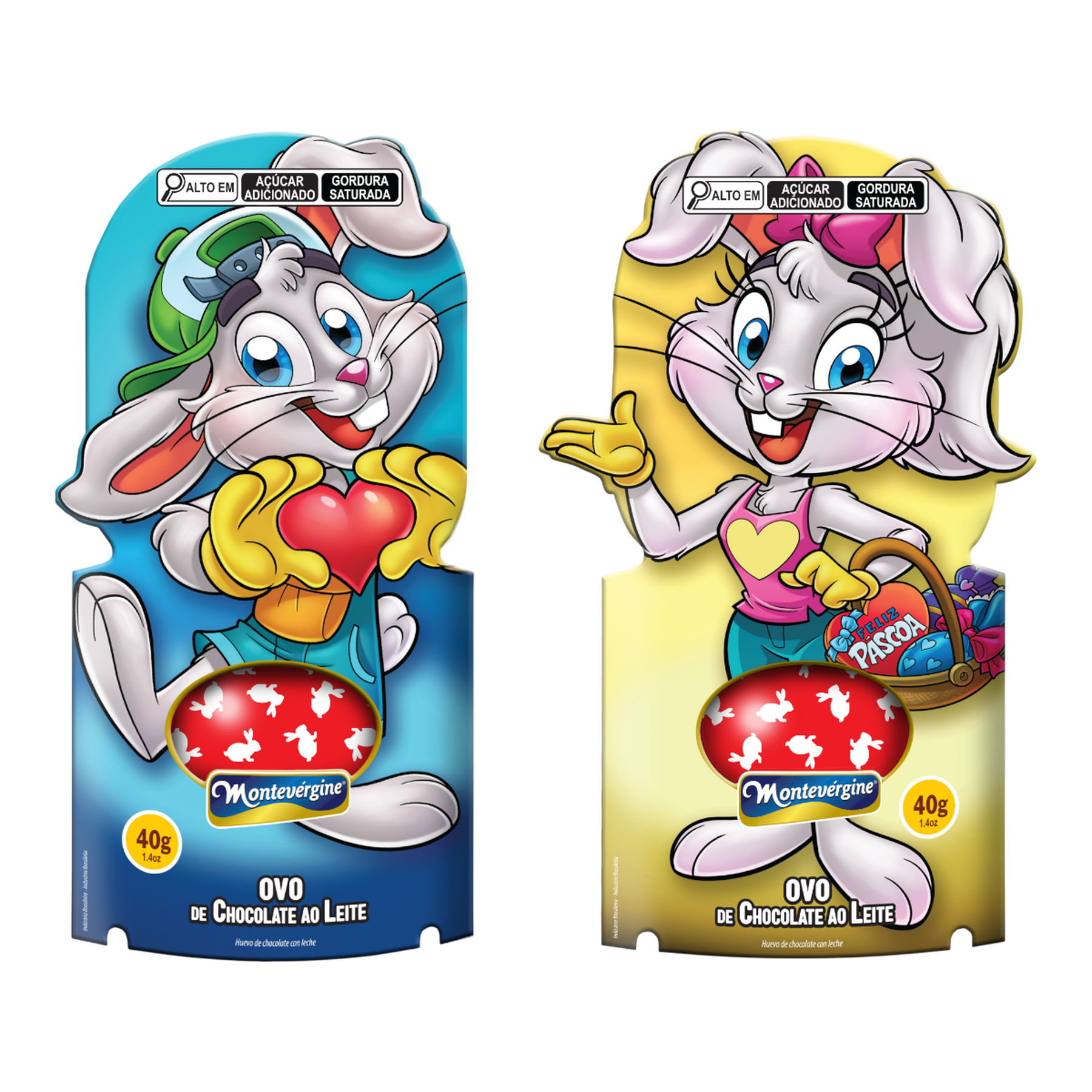 Ovo de Chocolate ao Leite Coelho Montev&eacute;rgine 40g