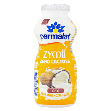Bebida Láctea Fermentada Coco Zero Lactose Parmalat Zymil Frasco 170g