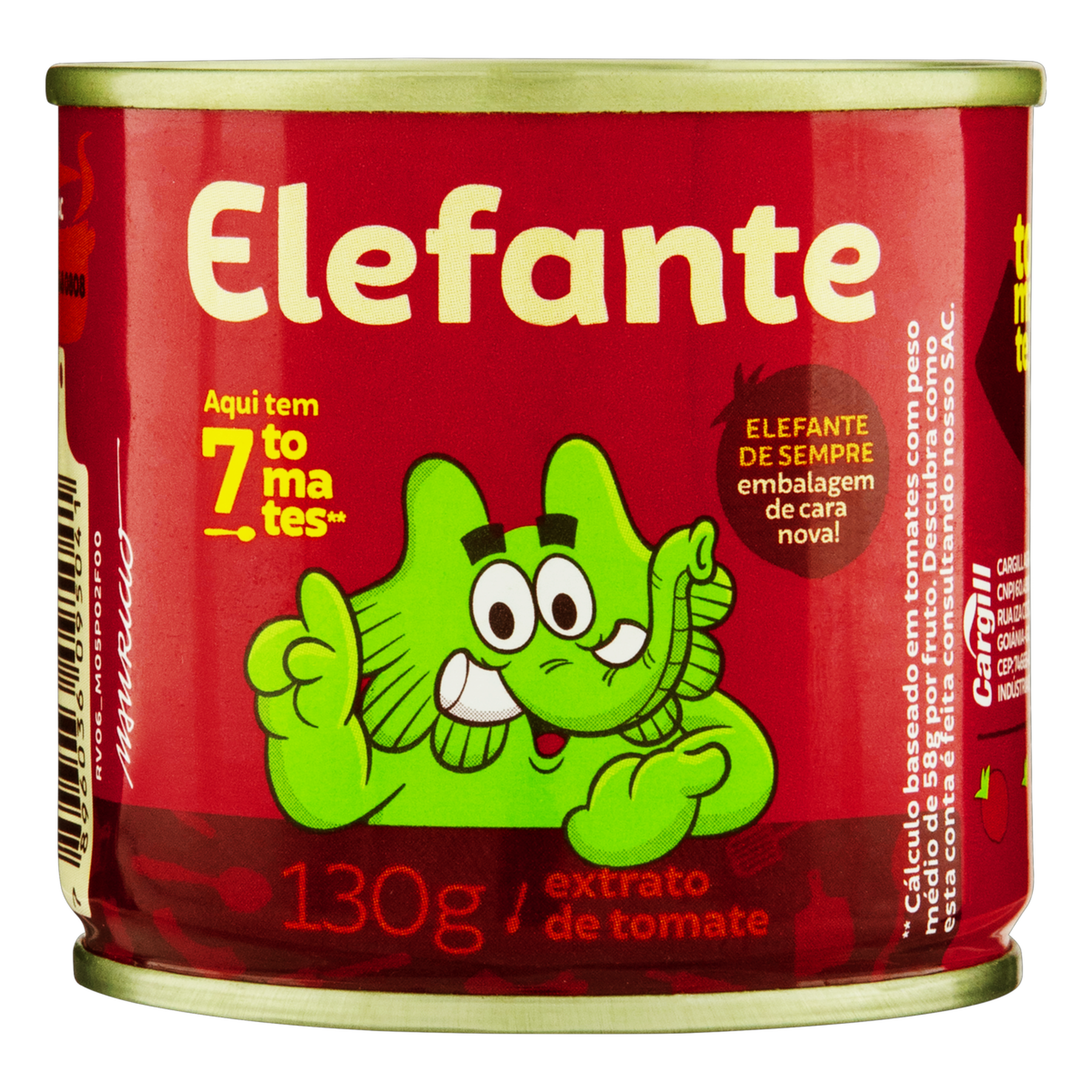 Extrato de Tomate Elefante Lata 130g