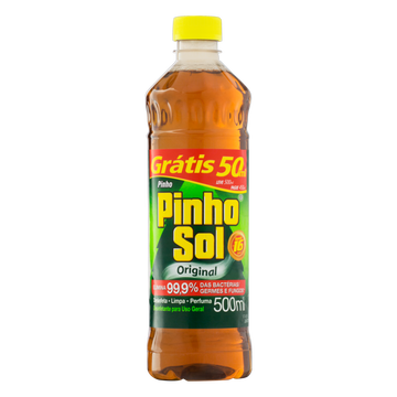Desinfetante Multiuso Original Pinho Sol Frasco 500ml - Embalagem Leve 500ml Pague 450ml