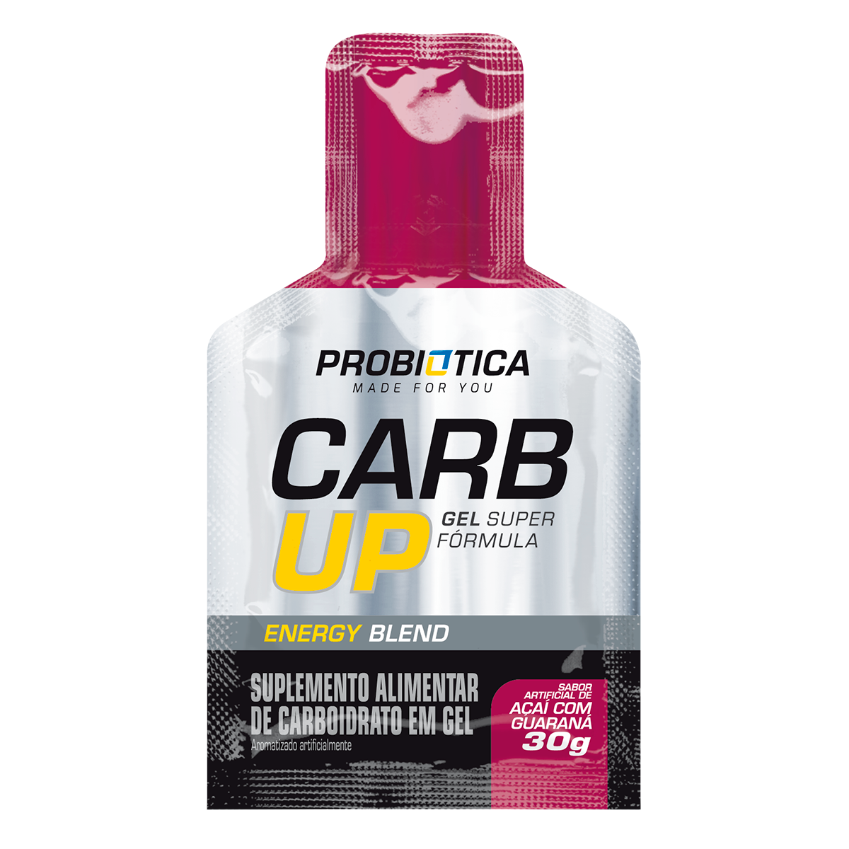 Suplemento Alimentar de Carboidrato em Gel A&ccedil;a&iacute; com Guaran&aacute; Carb Up Probi&oacute;tica Sach&ecirc; 30g